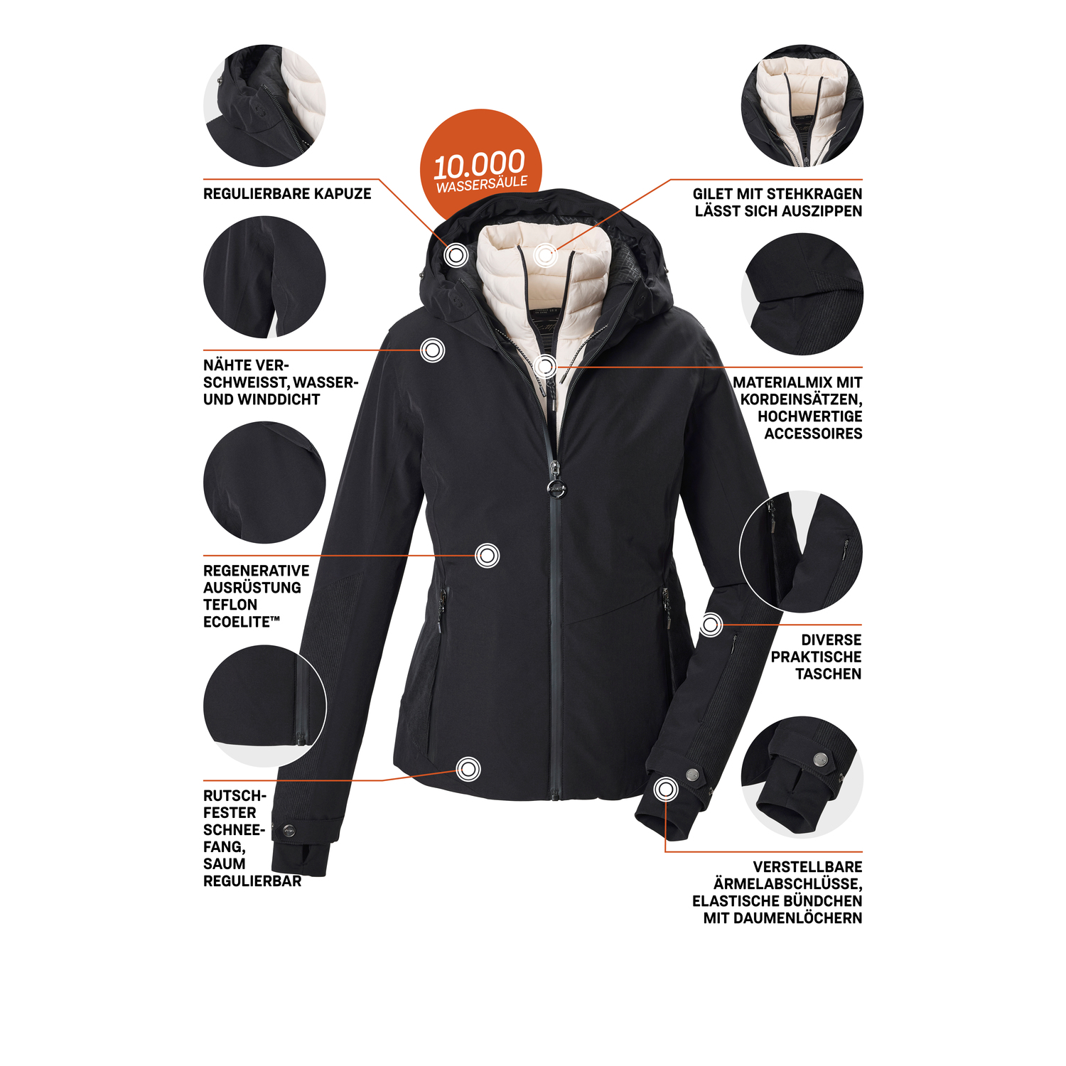 Damen killtec Schwarz