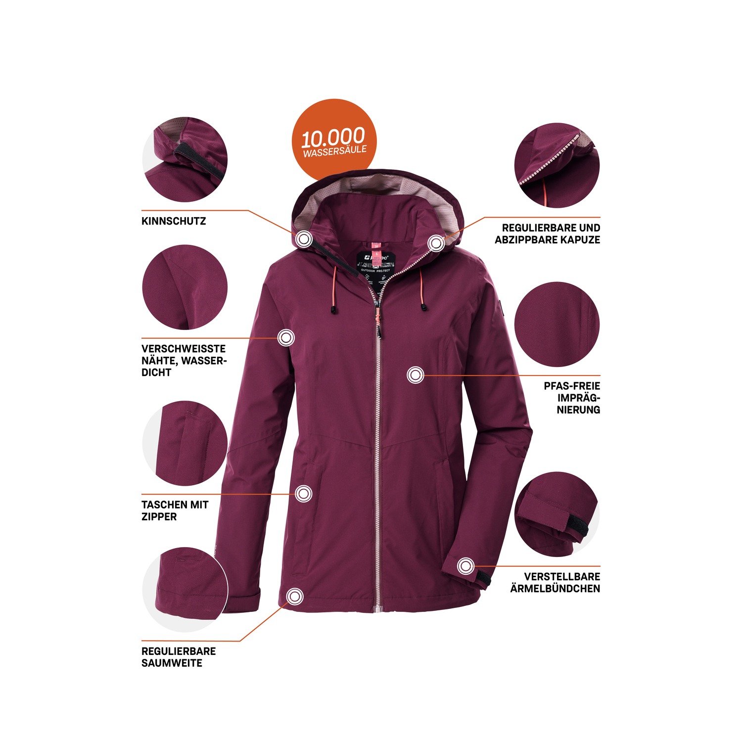 Damen killtec Violett