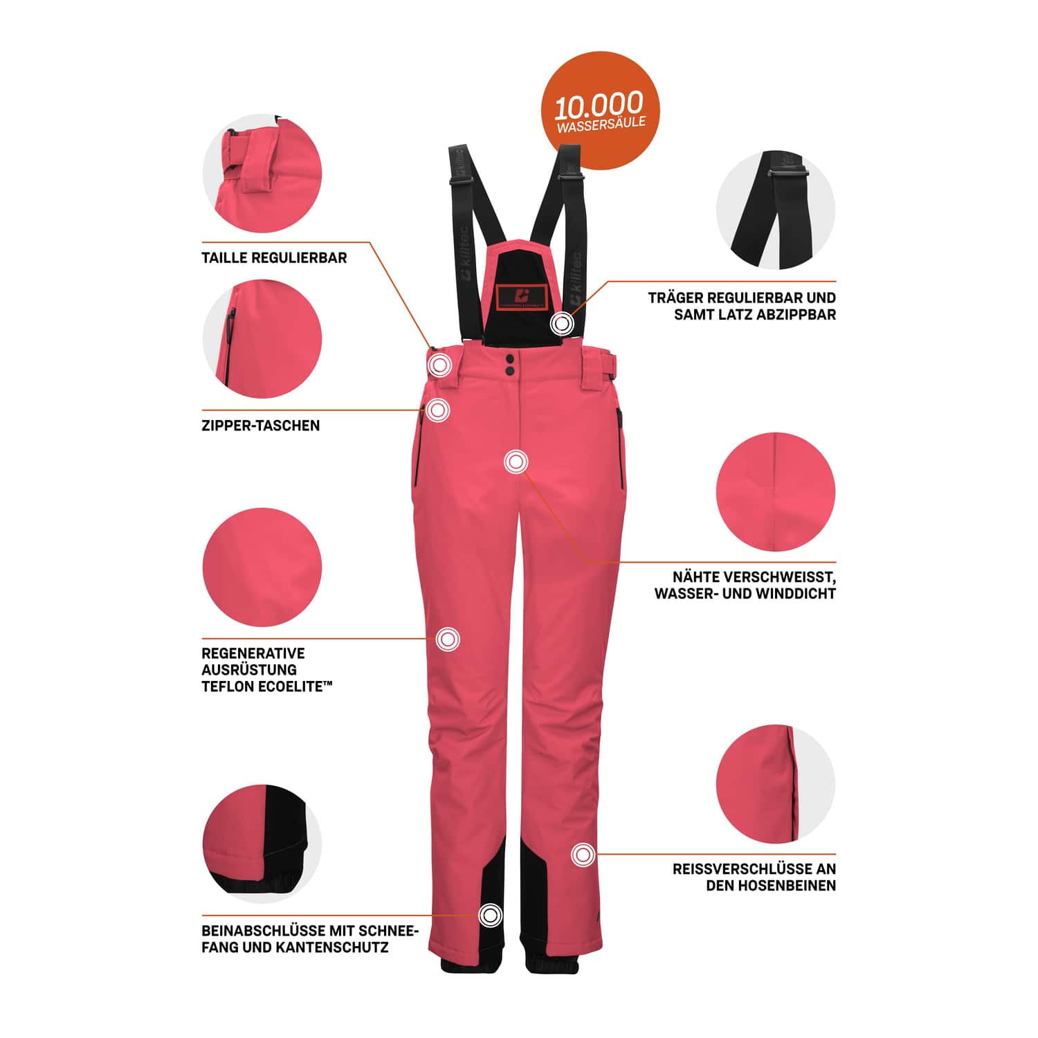 Damen killtec Orange