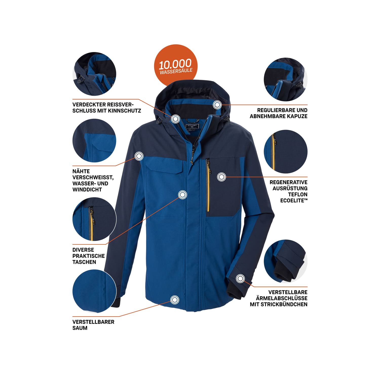 Herren killtec Blau