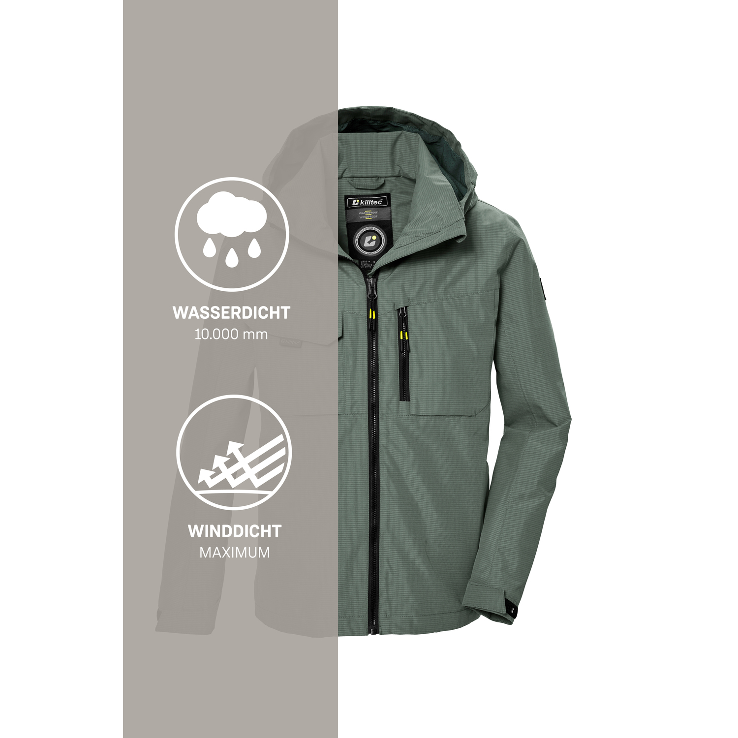 Jungen Kinder killtec Oliv KOS 140 BYS JCKT 00733 176 Funktionsjacke