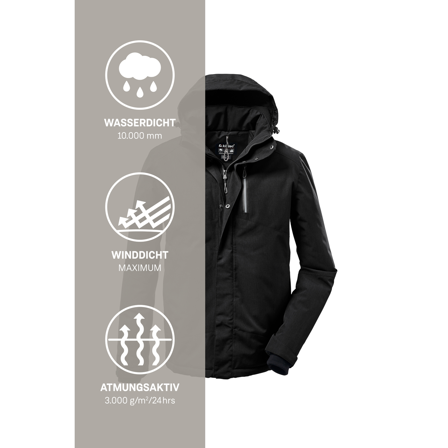 Herren killtec Nachtschwarz