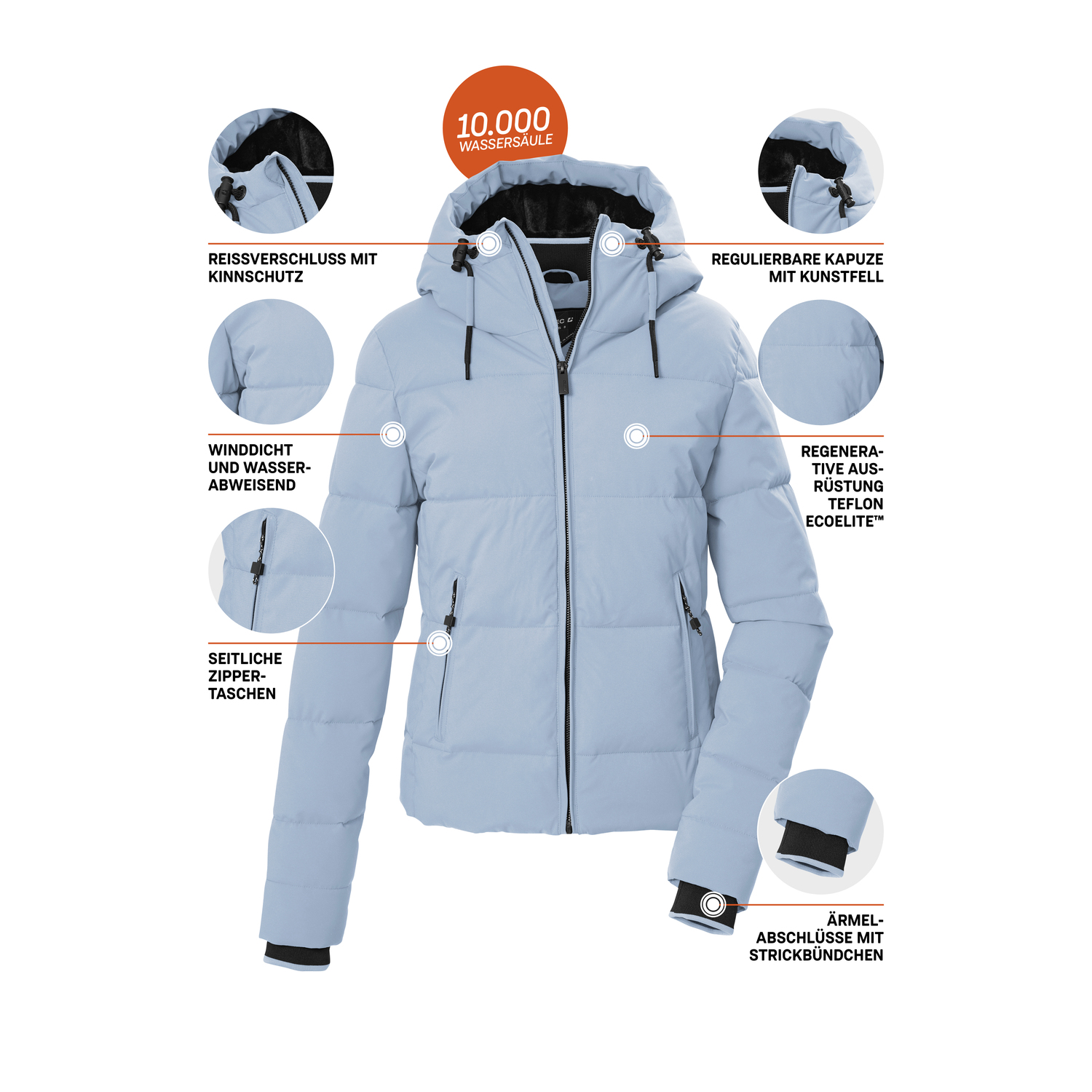 Damen killtec Hellblau
