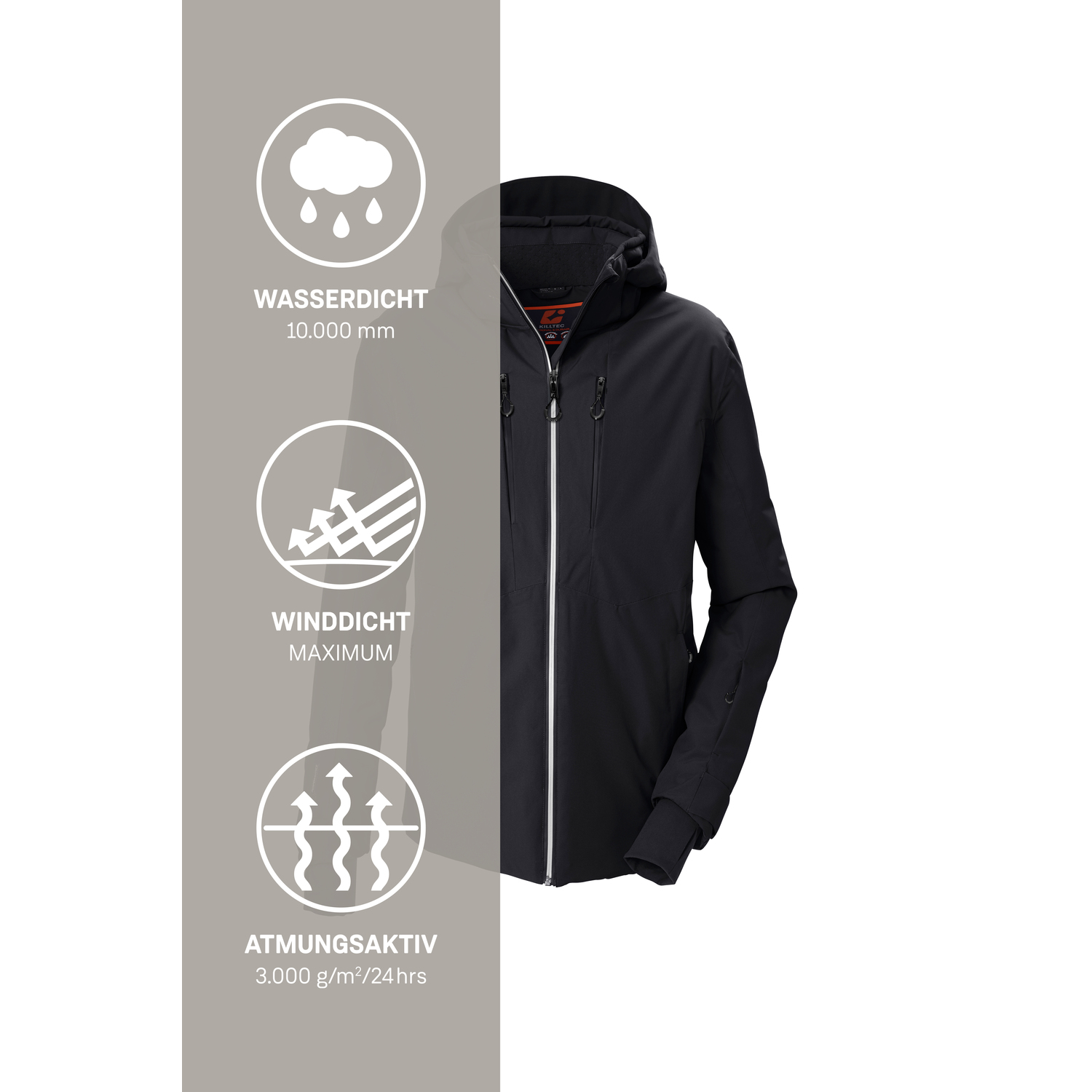 Herren killtec Schwarz