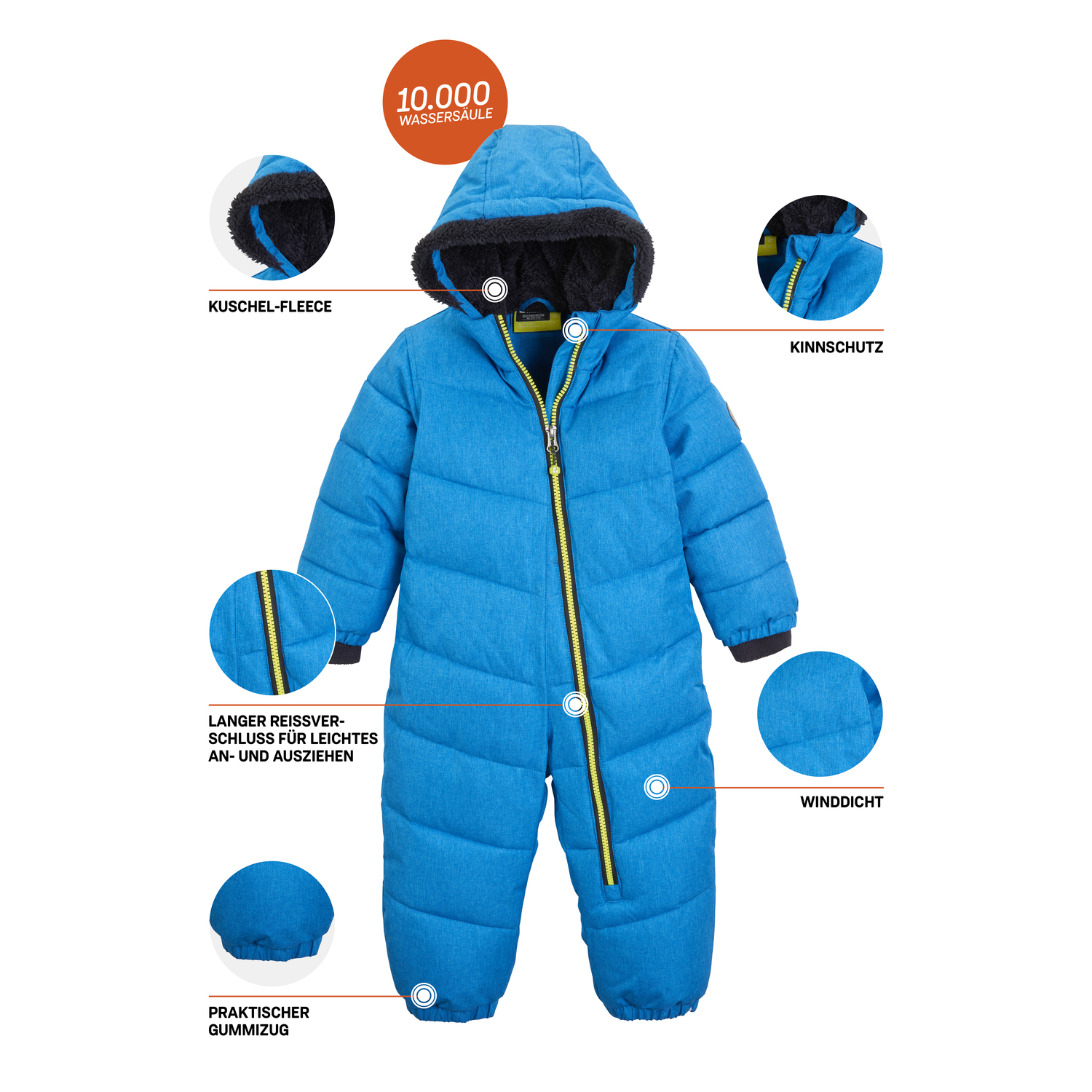 Minis first instinct by killtec Blau Karter Mini 00817 110/6 Overall