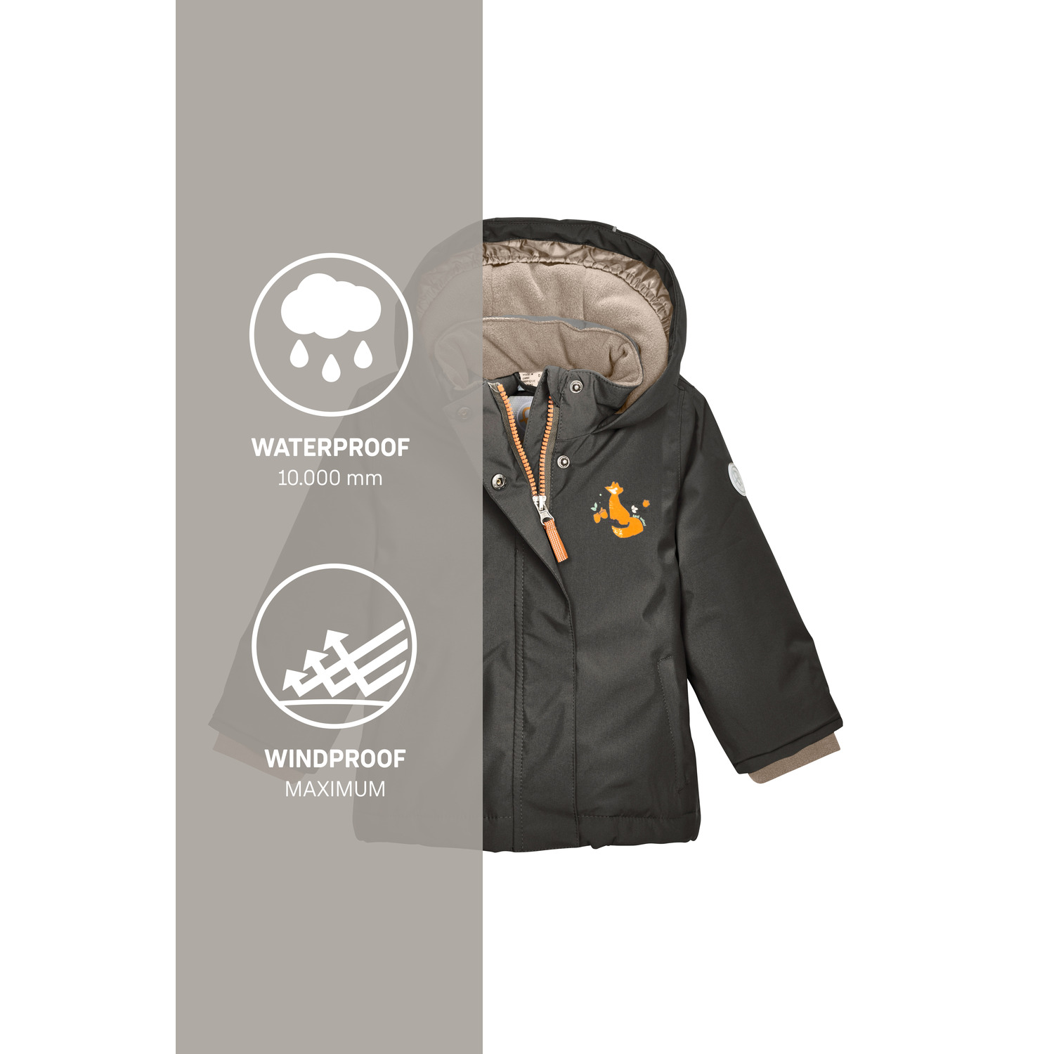 Minis first instinct by killtec Steingrau FIOW 38 MNS JCKT Funktionsjacke