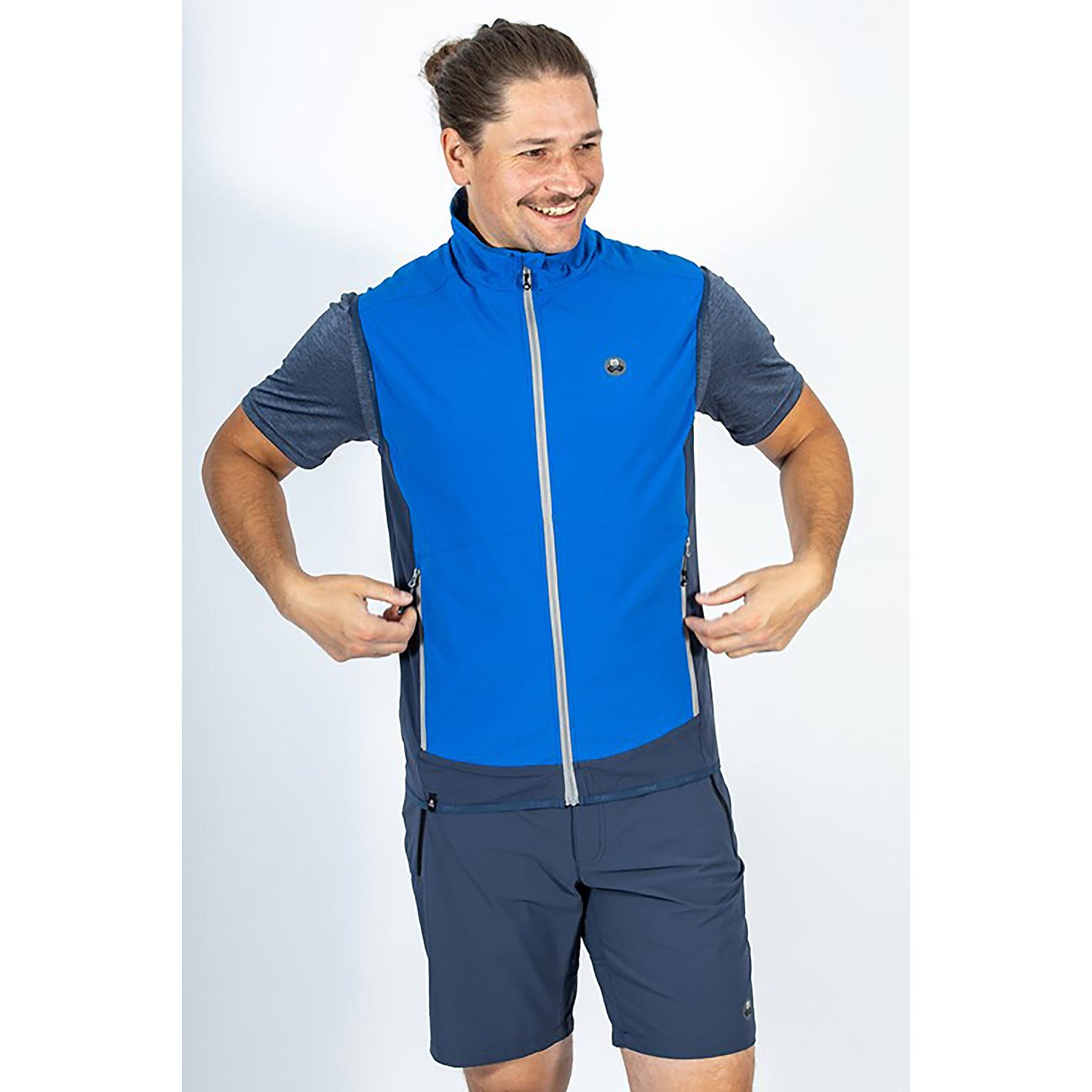 Herren Maul Sport Blau Quebec - T-Zipp off Hose elas 10 25 Hose