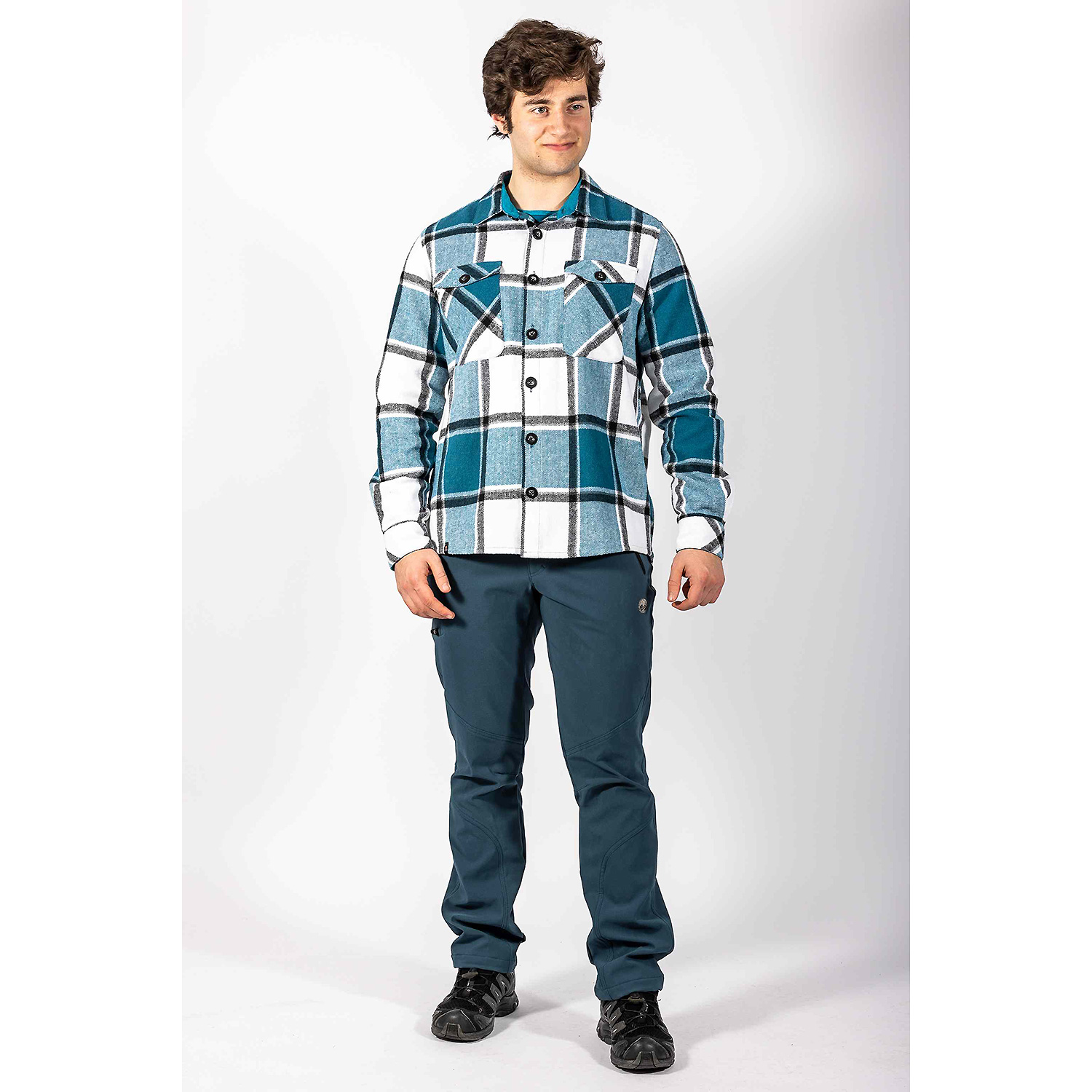 Herren Maul Sport Petrol Kreuzkopf HybridSteppjacke+Kap 6060 54 Funktionsjacke
