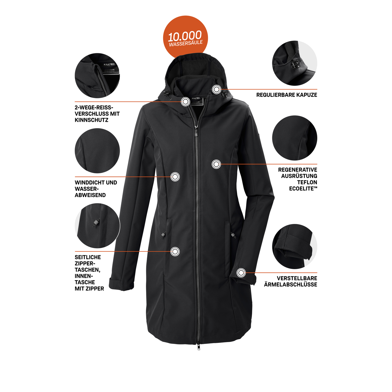 Damen killtec Schwarz