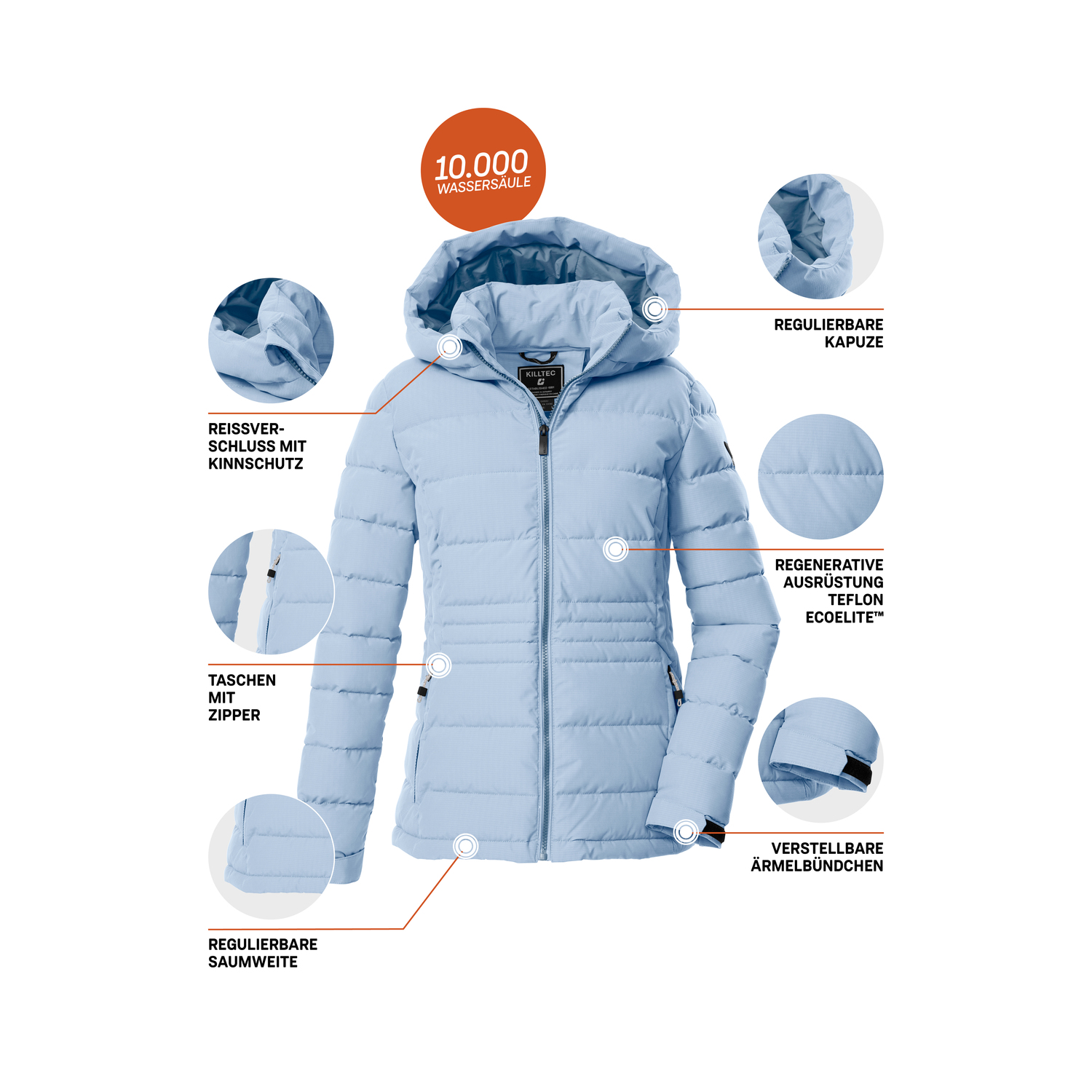 Damen killtec Hellblau