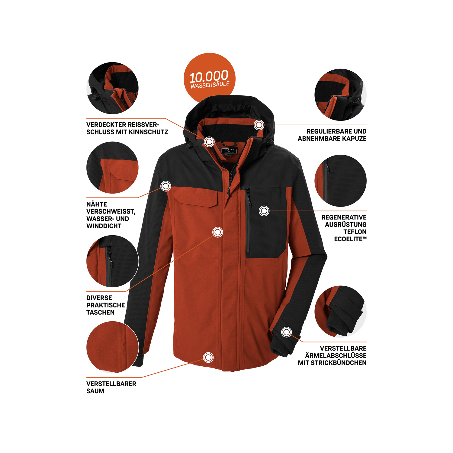 Herren killtec Rot