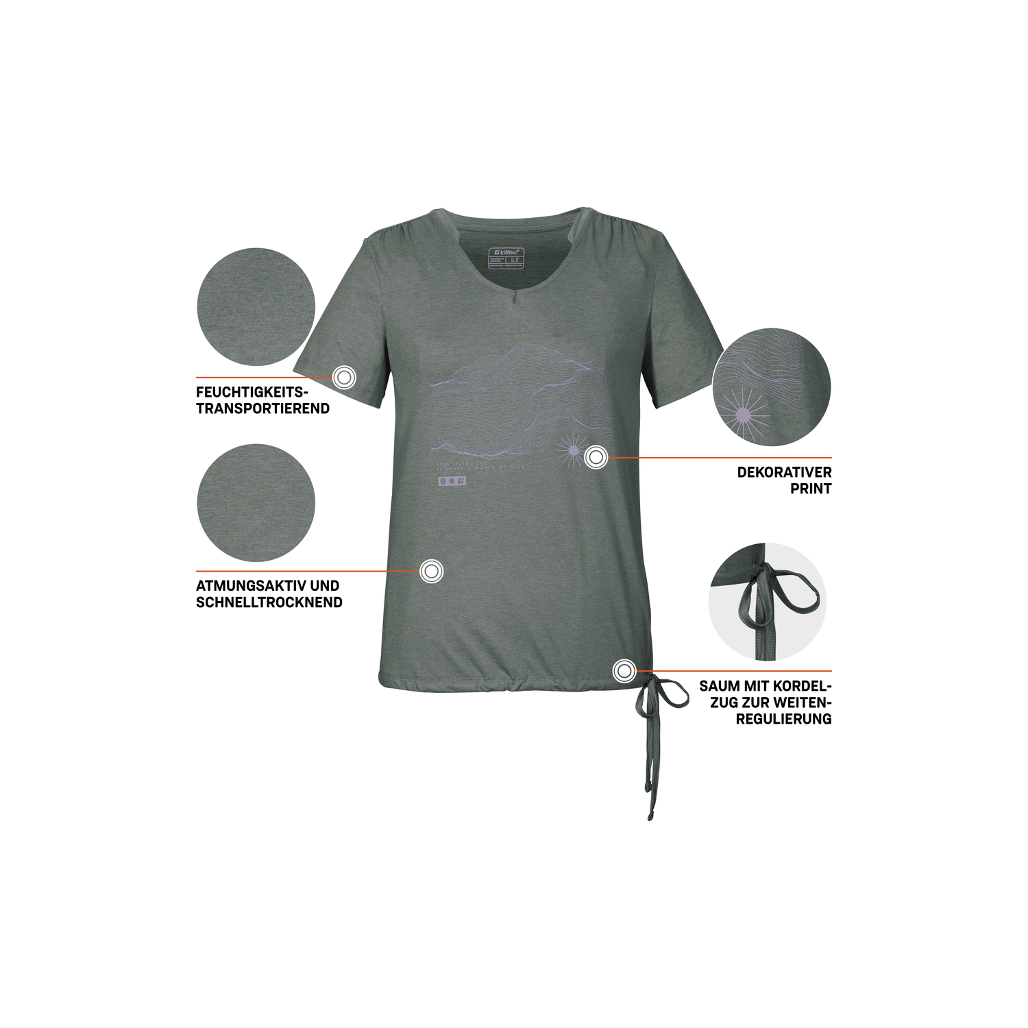 Damen killtec Grau