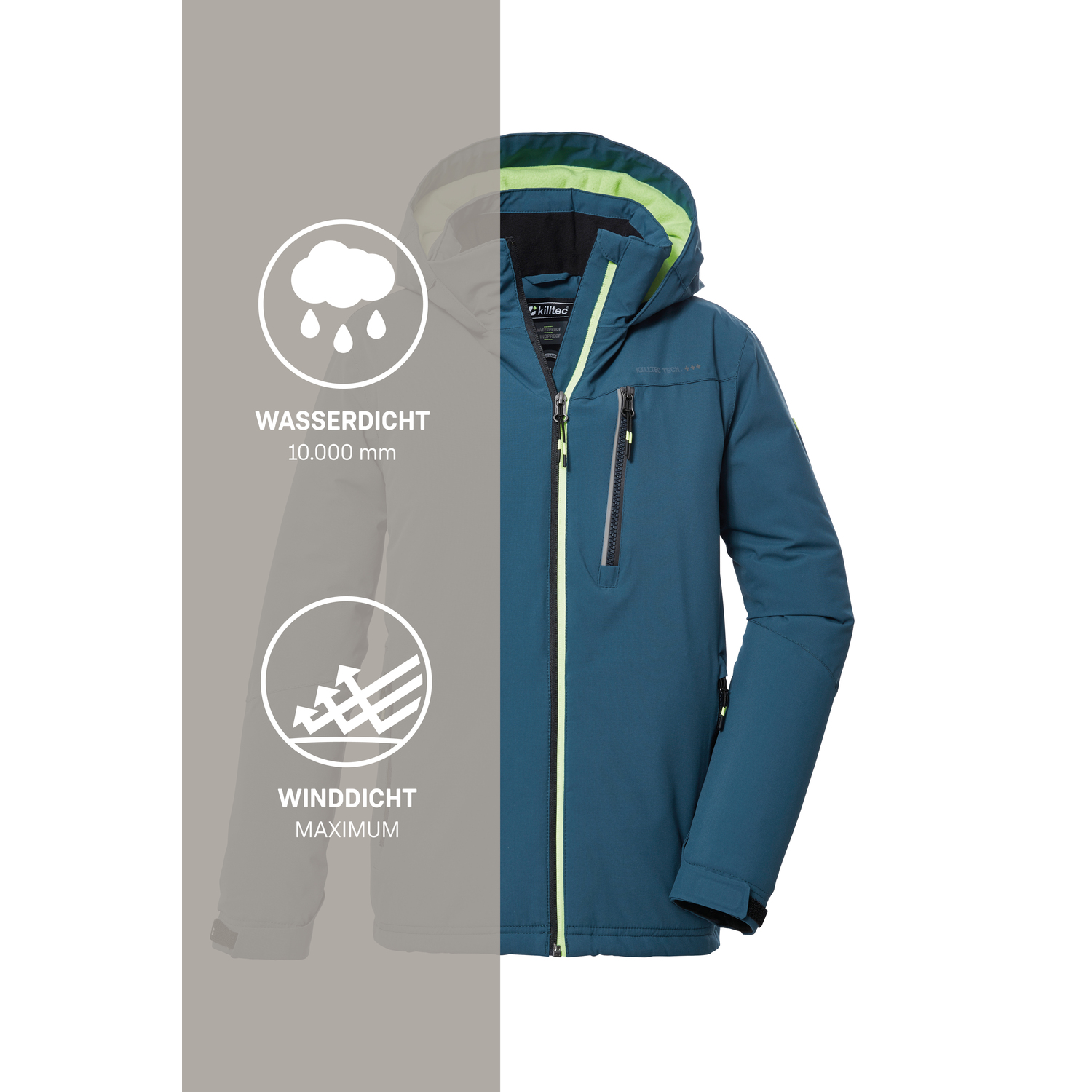 Jungen Kinder killtec Blau KOW 159 BYS JCKT 00262 176 Funktionsjacke