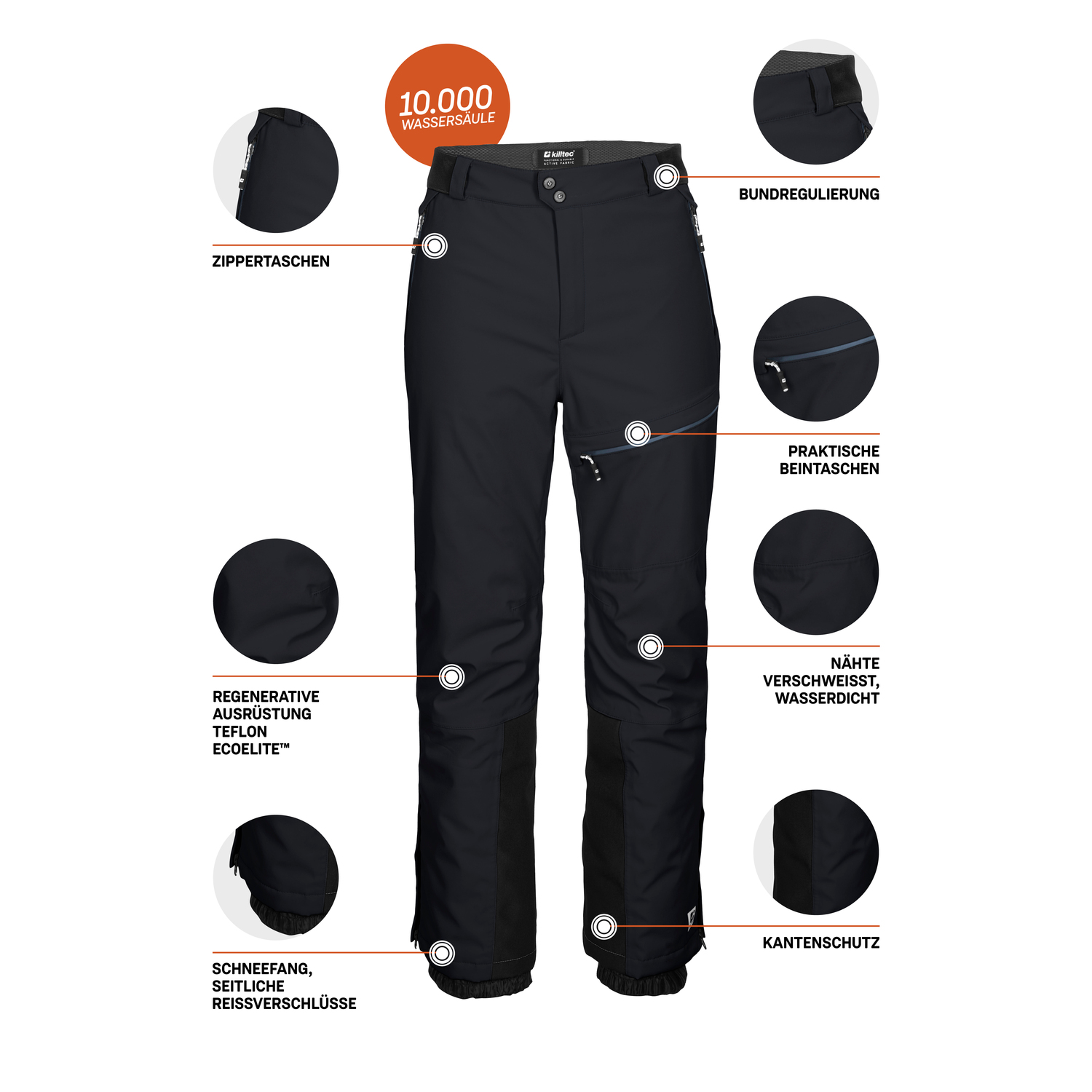 Herren killtec Schwarz
