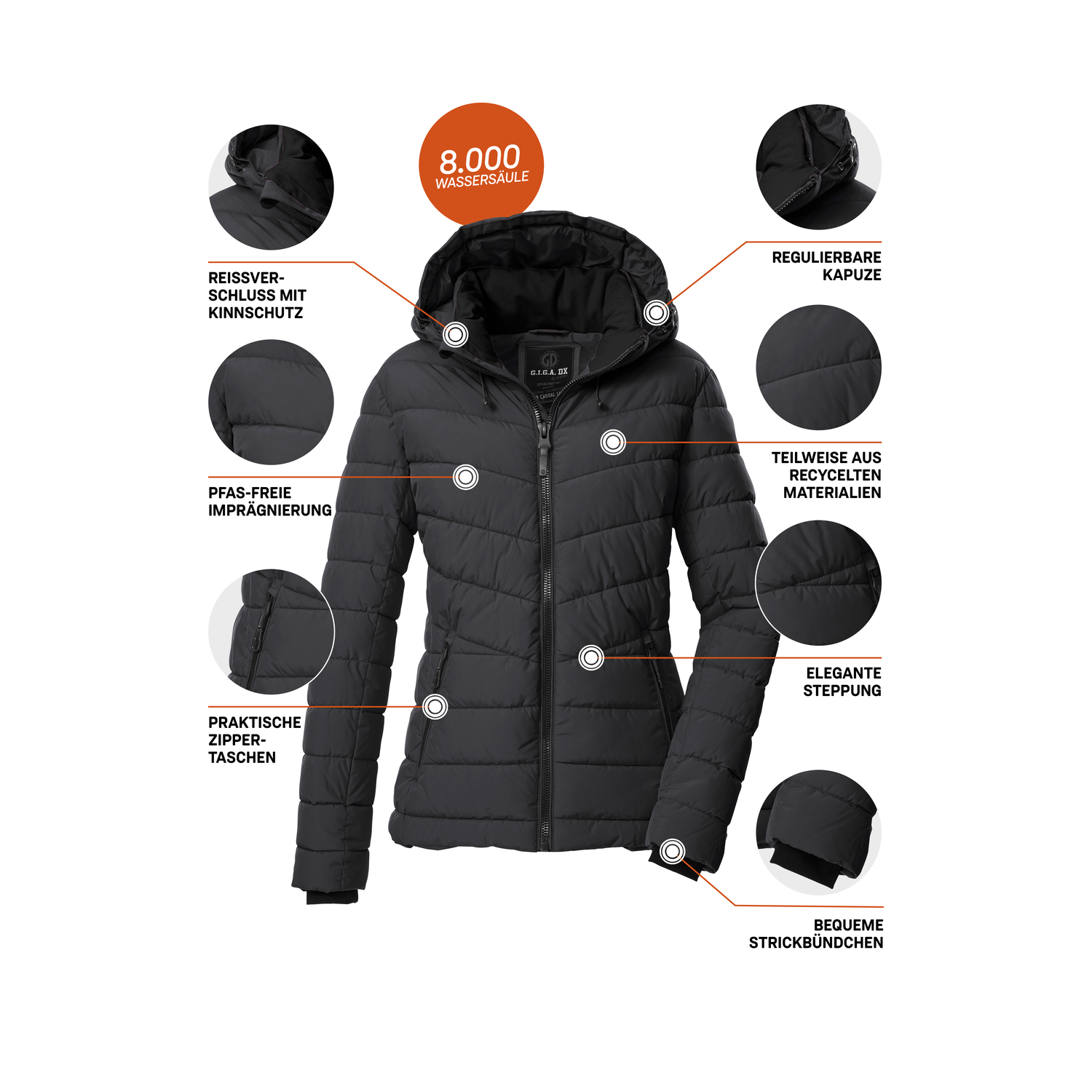 Damen G.I.G.A. DX by killtec Schwarz GW 32 WMN QLTD JCKT 00200 50 Funktionsjacke