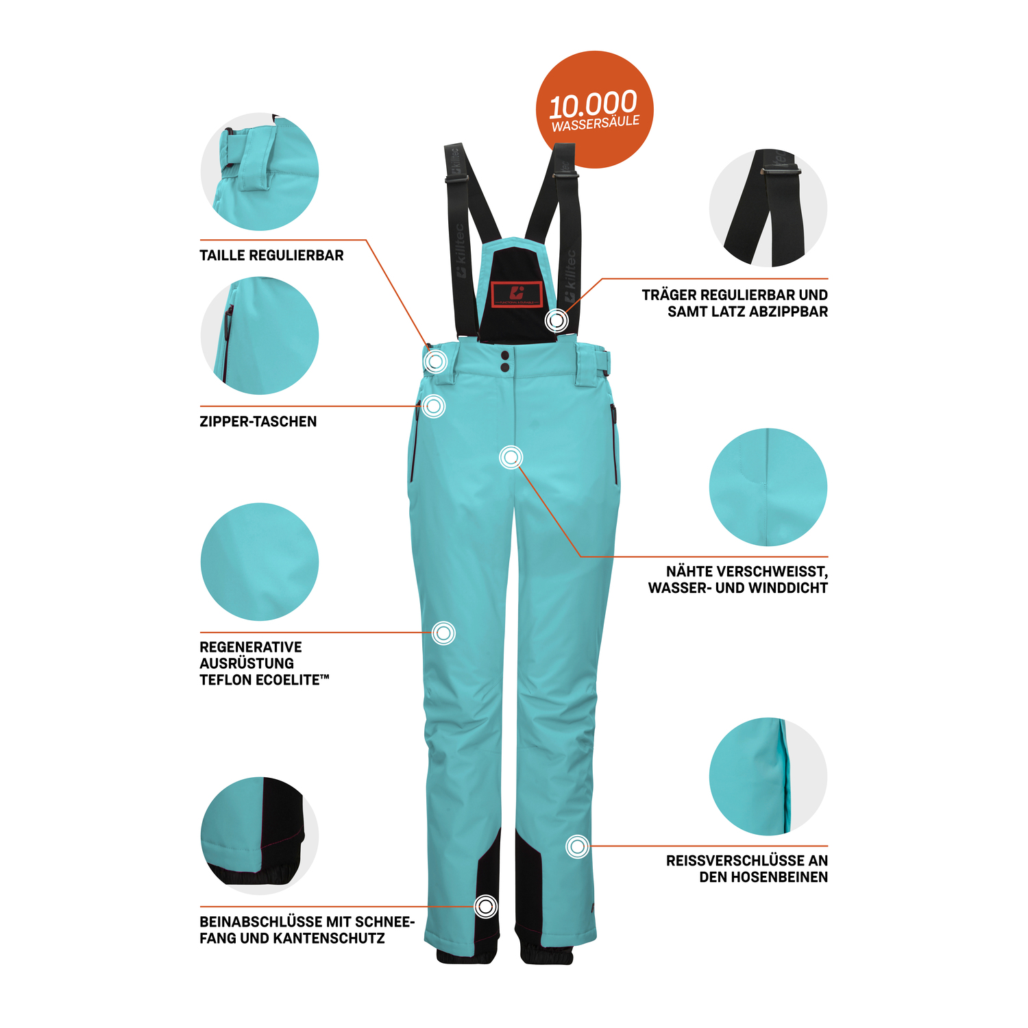 Damen killtec Hellblau
