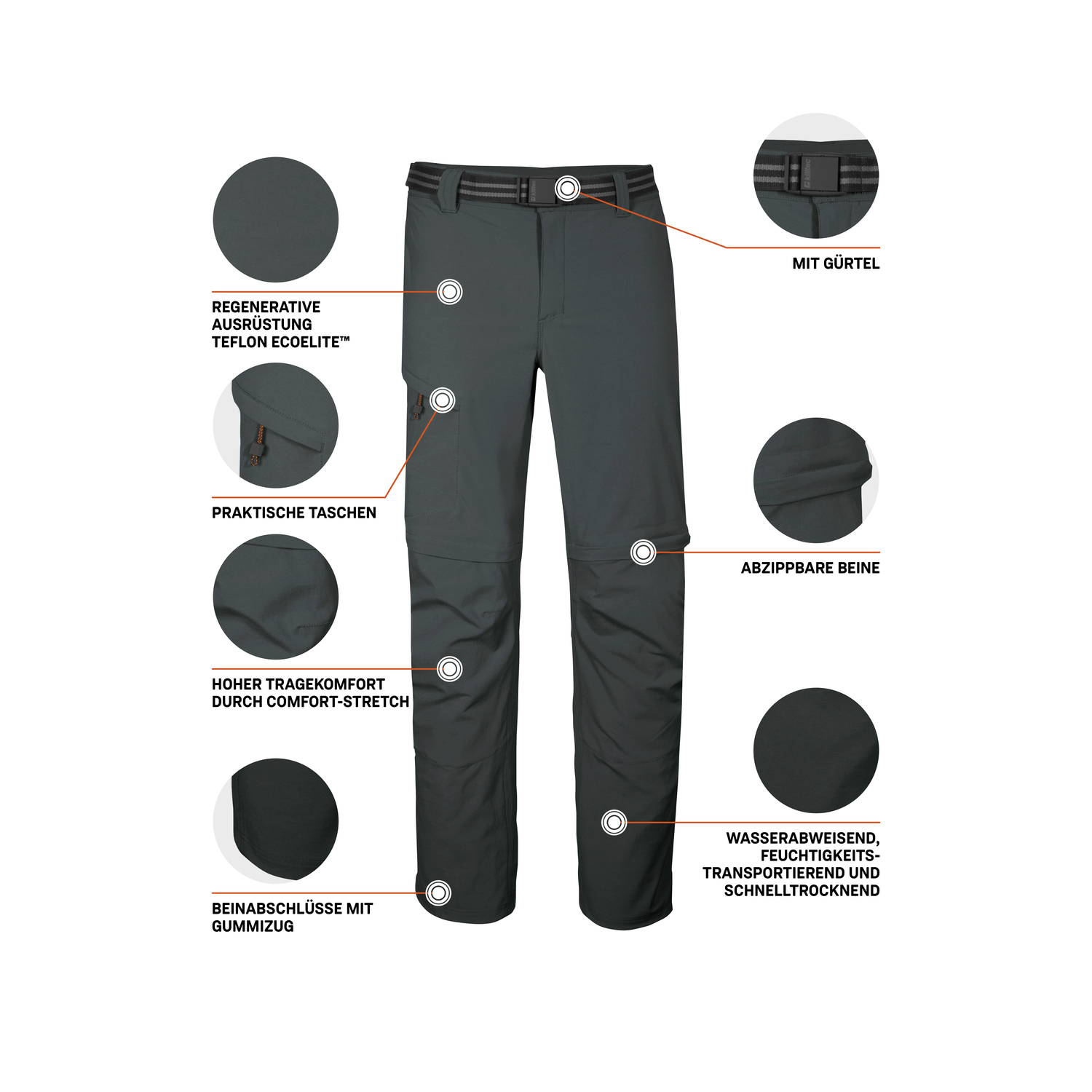 Herren killtec Grün KOS 13 MN PNTS 00970 60 Hose