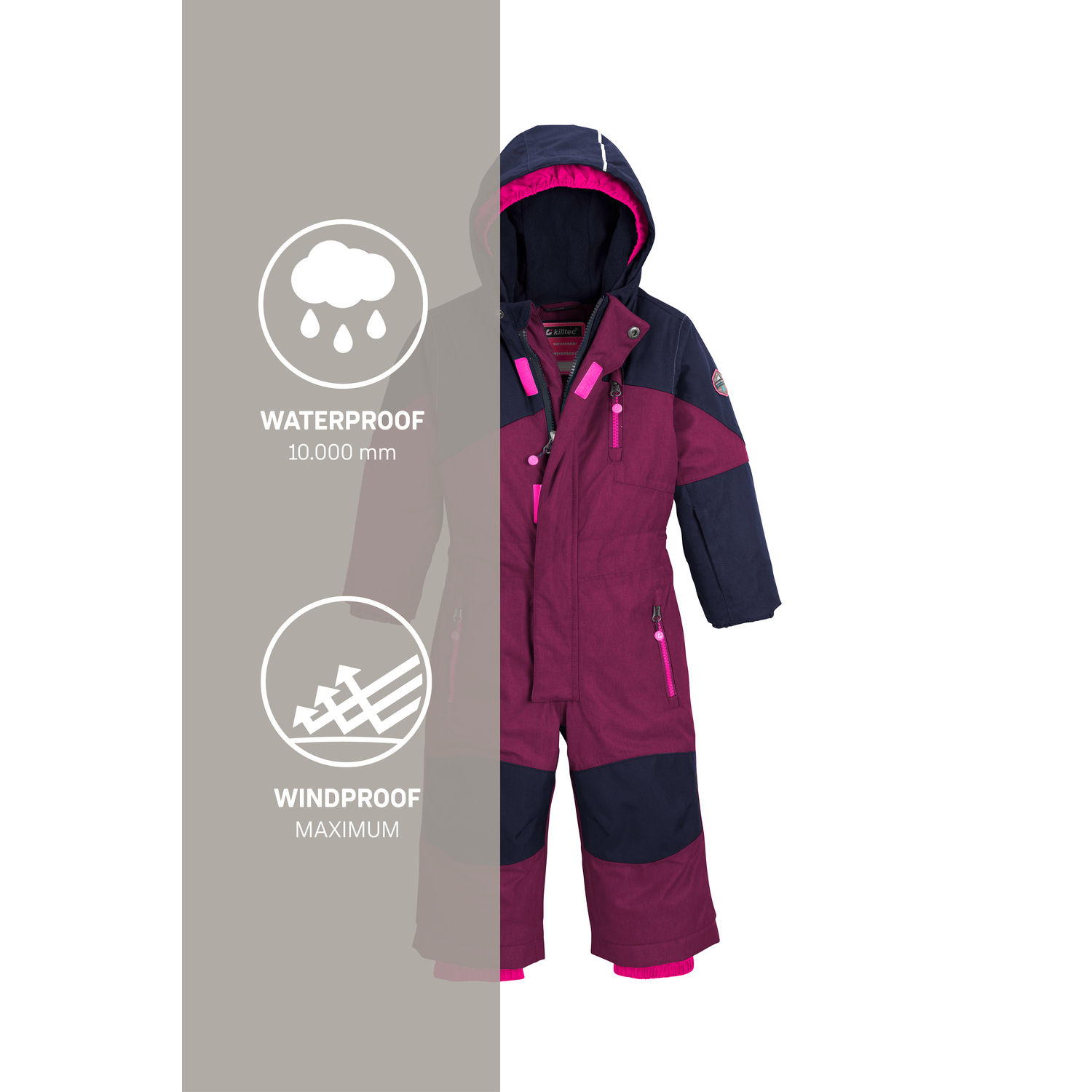 Minis killtec Beere mit Oberteil Kesley Mini Overall