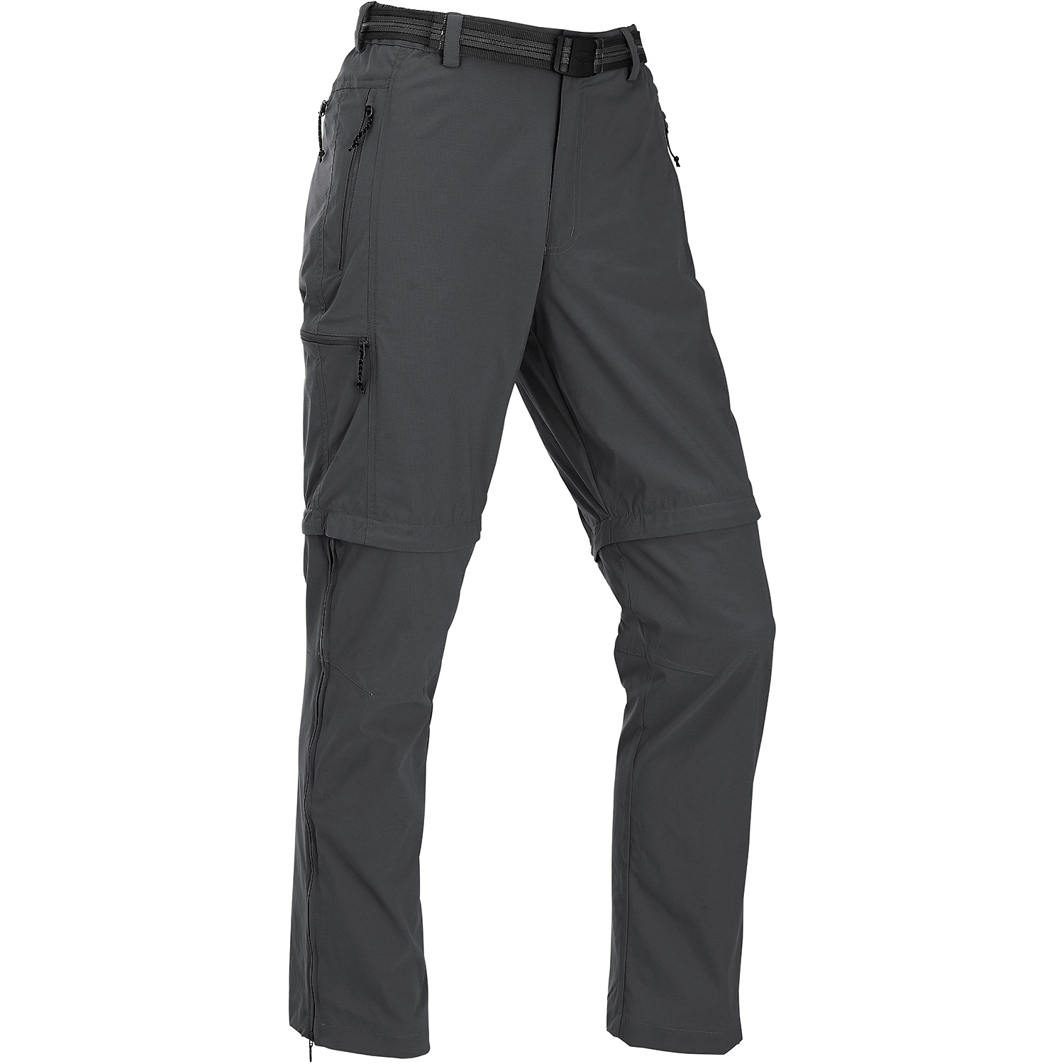 Herren Maul Sport Dunkelgrau Quebec XT - T-Zipp off Hose el 50 50 Hose