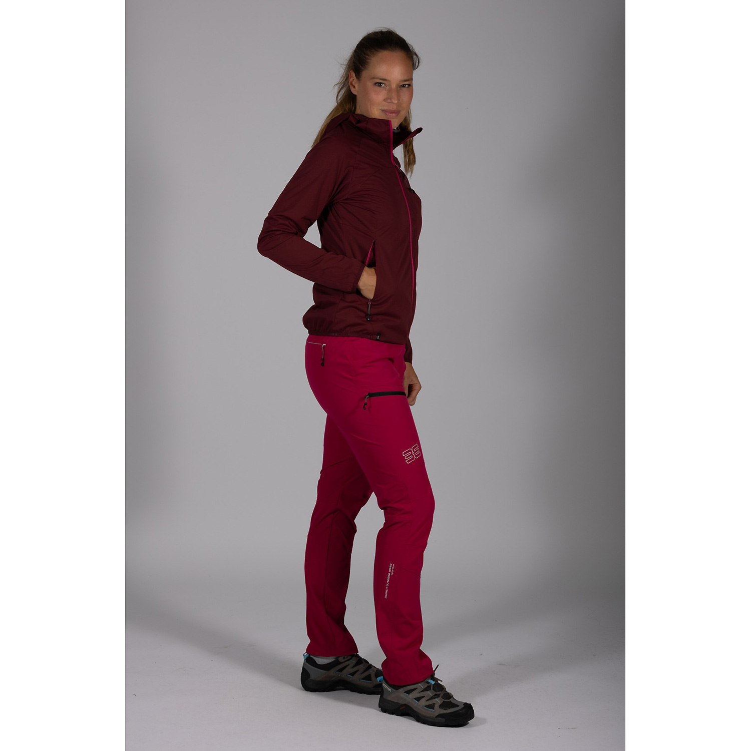 Damen Maul Sport Dunkelrot Wildbarren 10.0 - Softshelljac 8282 34 Funktionsjacke