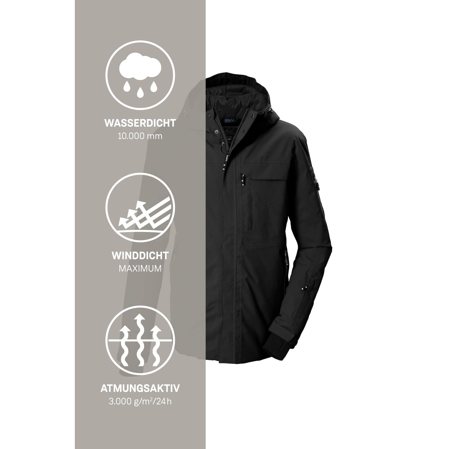 Herren killtec Schwarz