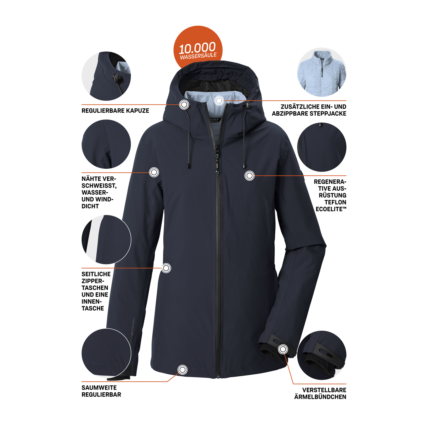 Damen killtec Blau