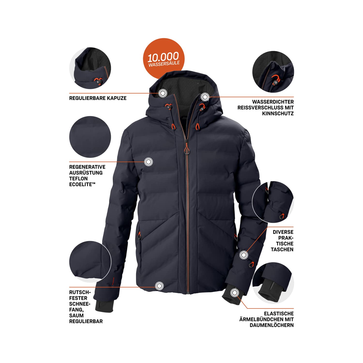 Herren killtec Schwarz
