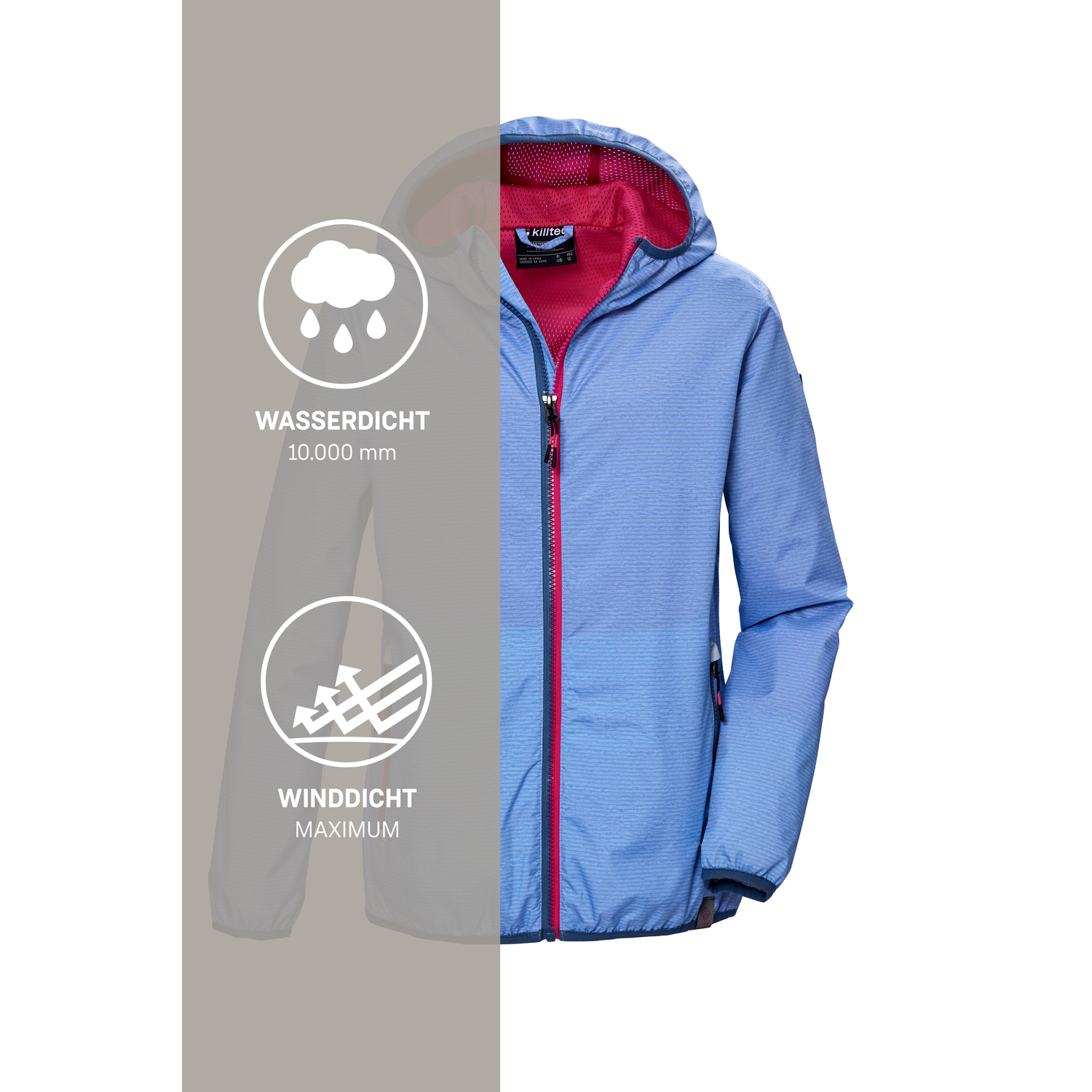 Mädchen killtec Blau KOS 138 GRLS JCKT 00807 176 Funktionsjacke
