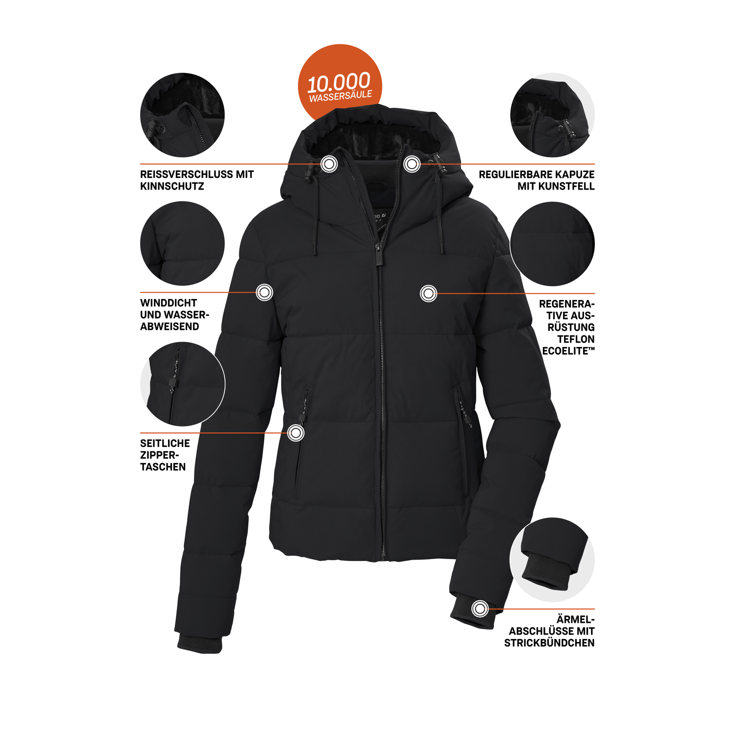 Damen killtec Schwarz