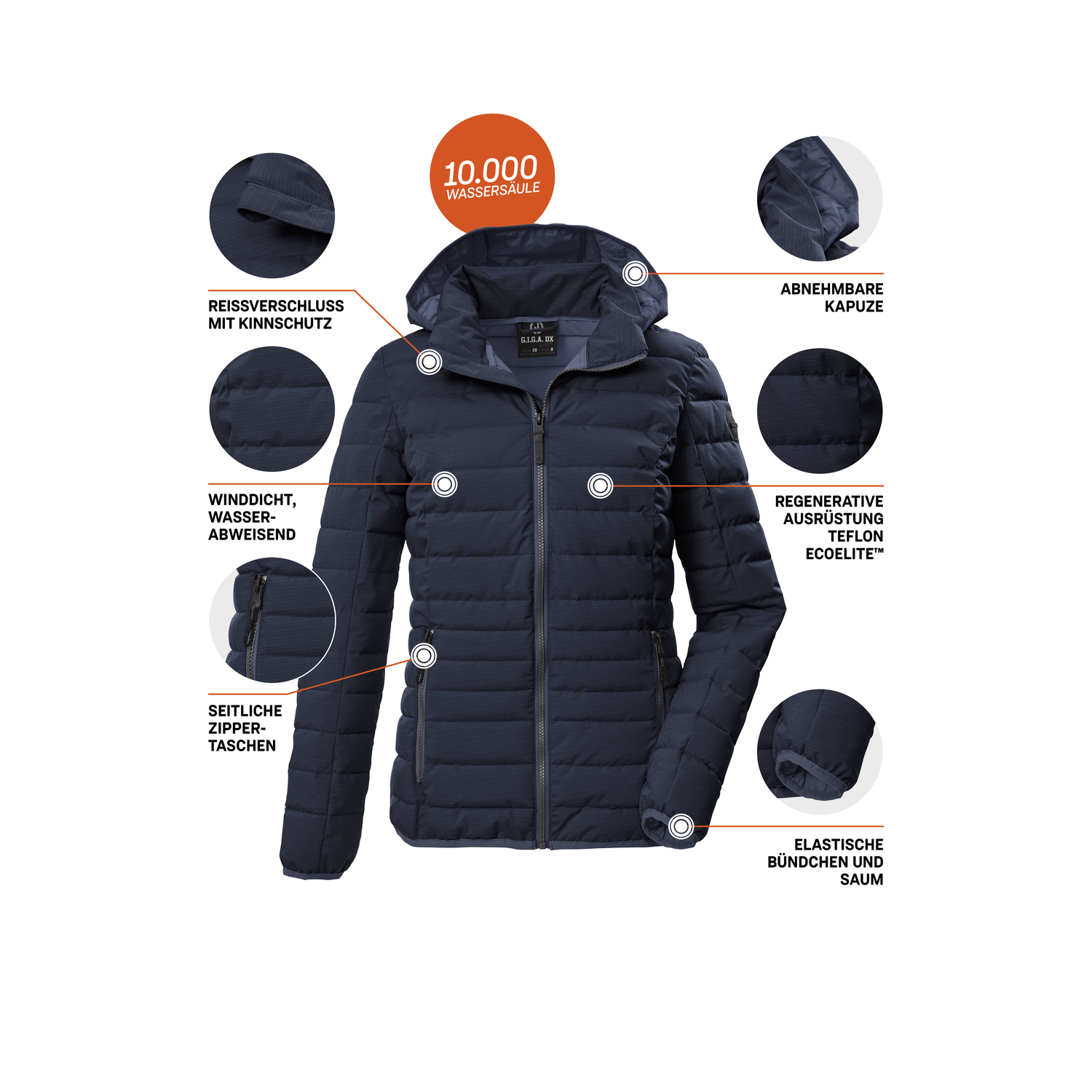 Damen G.I.G.A. DX by killtec Blau GS 110 WMN QLTD JCKT_Uyaka Funktionsjacke