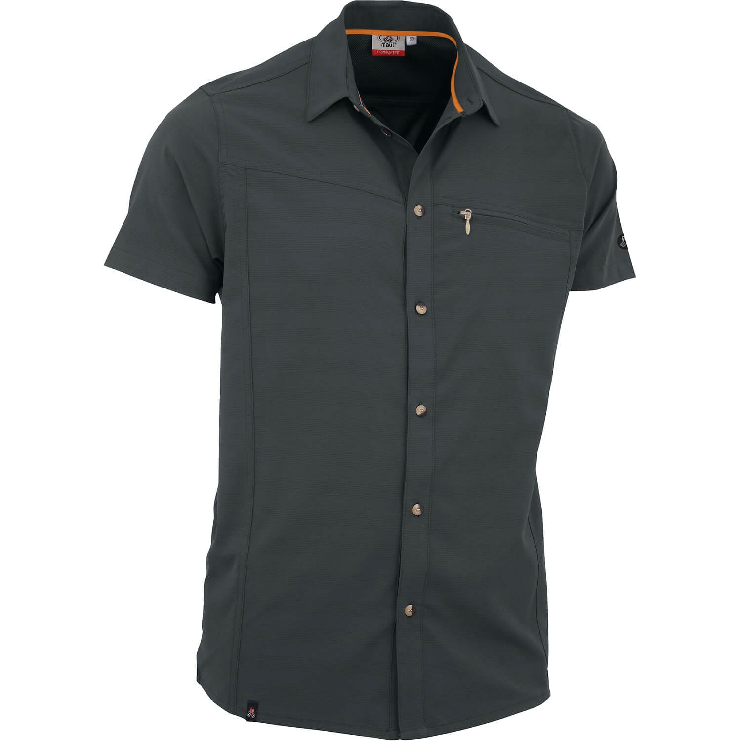 Herren Maul Sport Dunkelgrau Veniv 4XT - Hemd elastic 60 58 Hemd