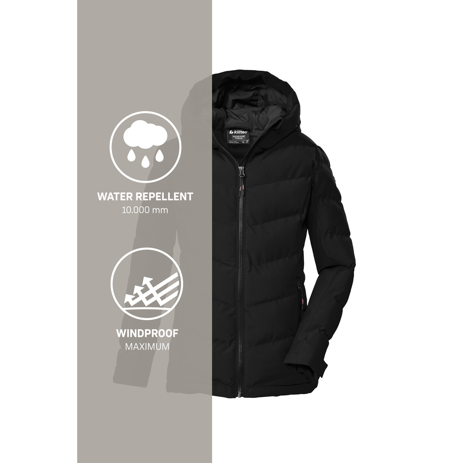 Kinder killtec Schwarz KOW 220 GRLS QLTD JCKT 00200 176 Funktionsjacke