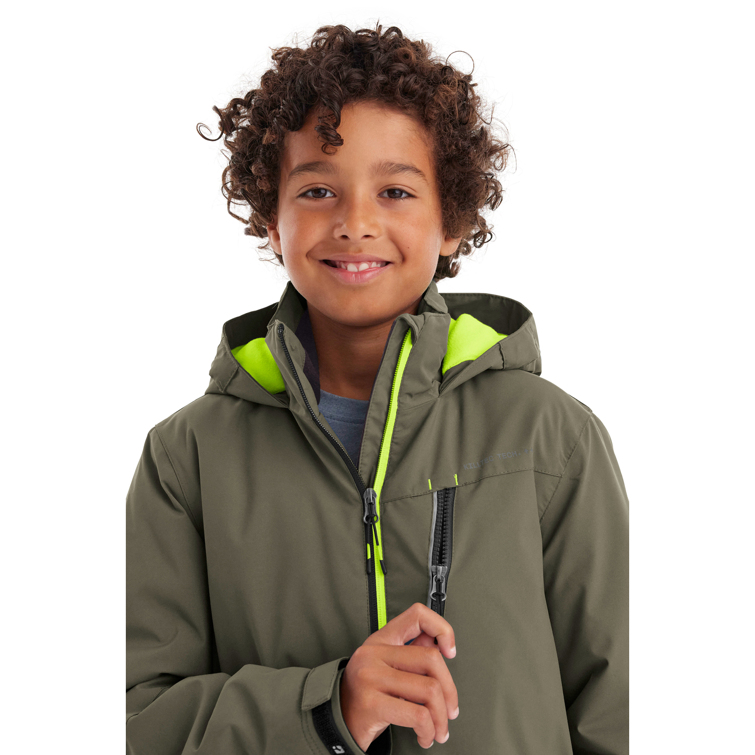 Jungen Kinder killtec Dunkeloliv KOW 159 BYS JCKT 00756 176 Funktionsjacke