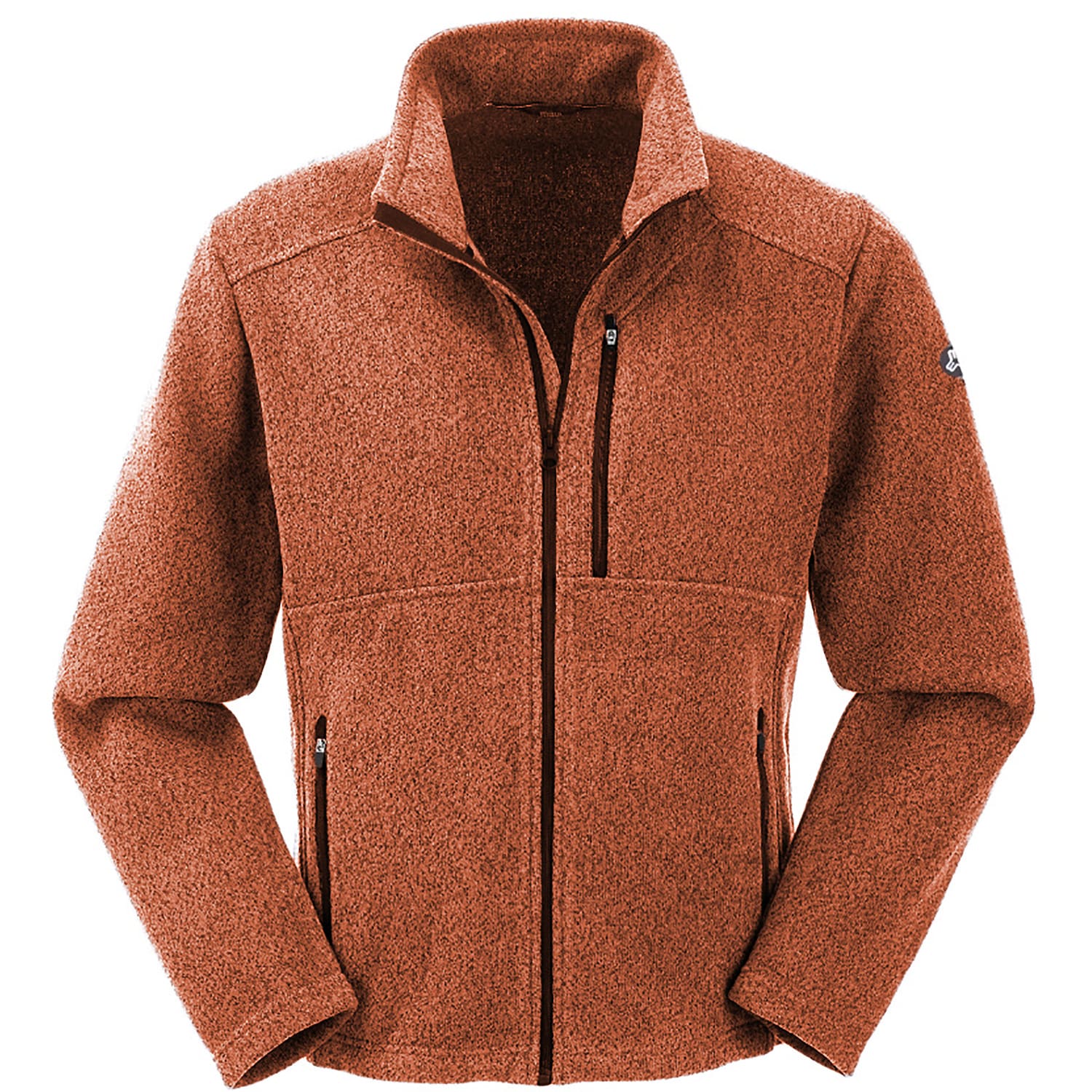 Herren MAUL Dunkelorange Oberstdorf II - Strickfleece J 45 54 Unterjacke