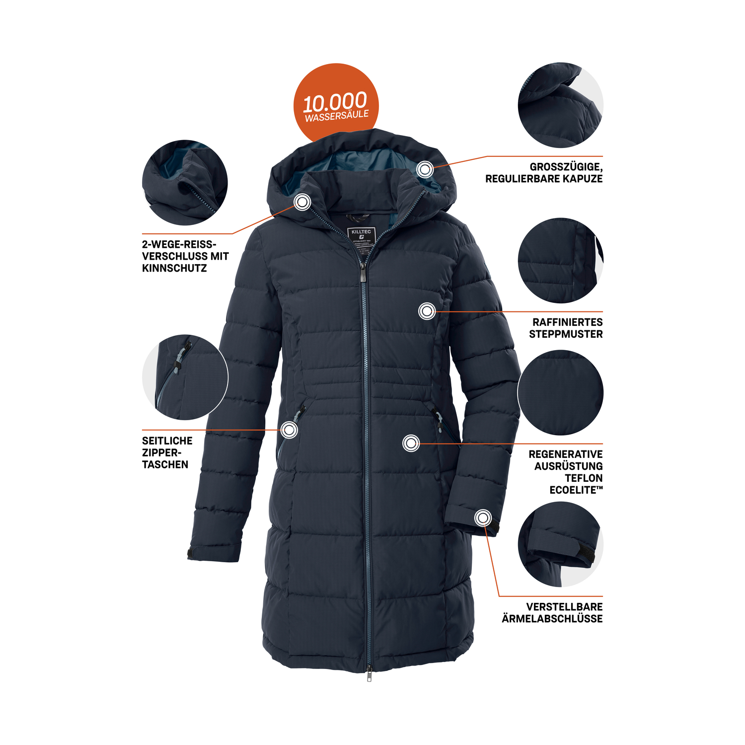 Damen killtec Blau