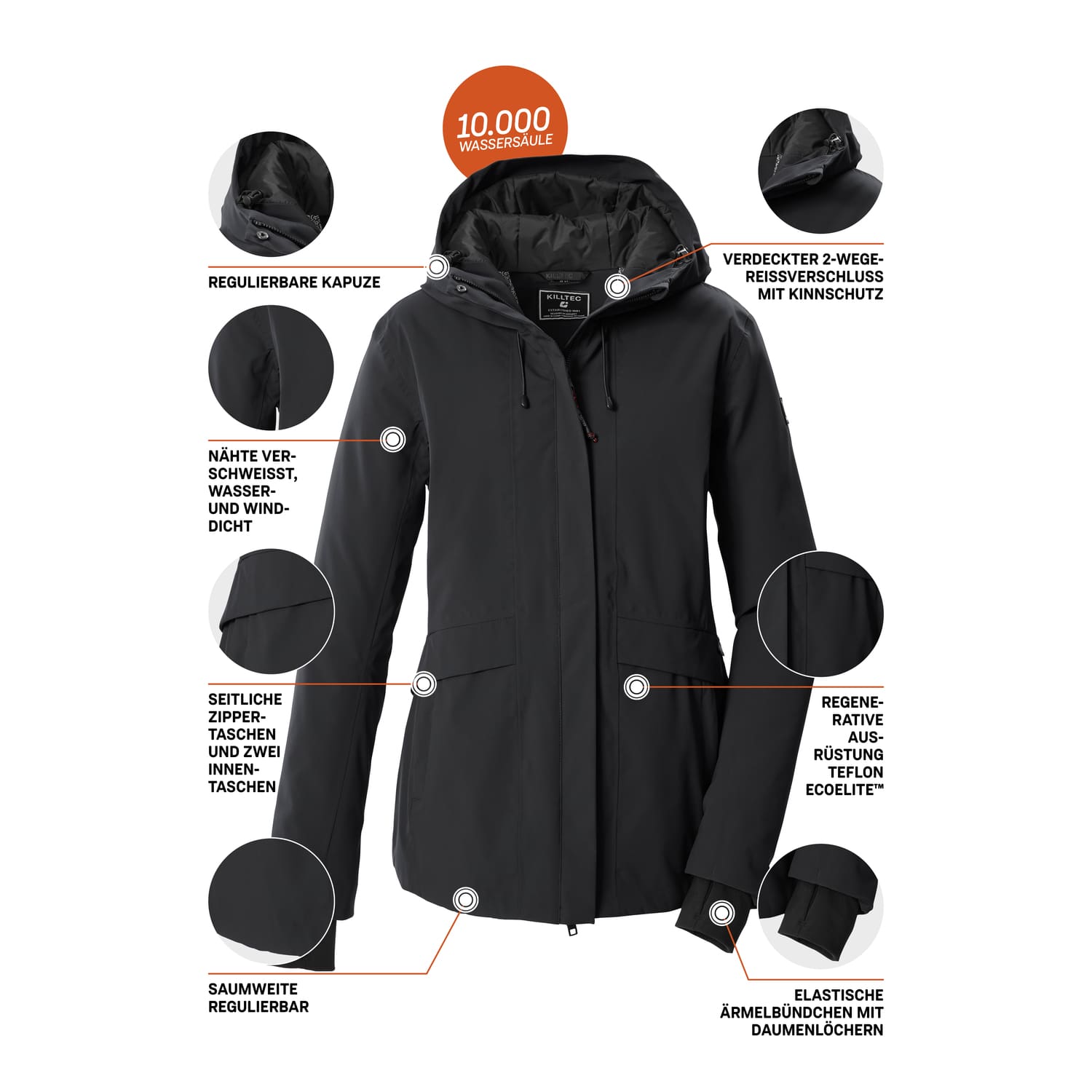 Damen killtec Schwarz
