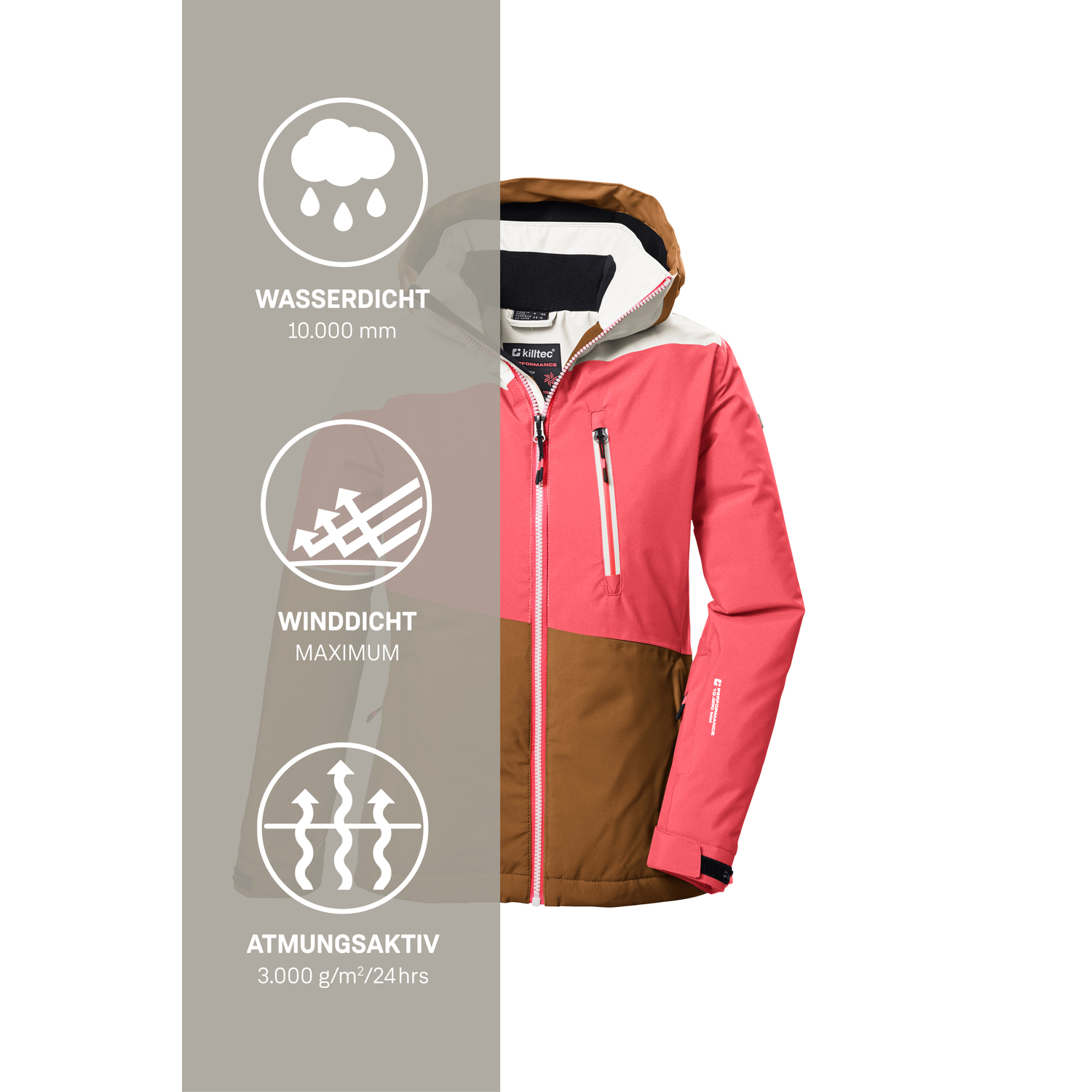 Mädchen Kinder killtec Orange KSW 331 GRLS SKI JCKT 00965 176 Funktionsjacke