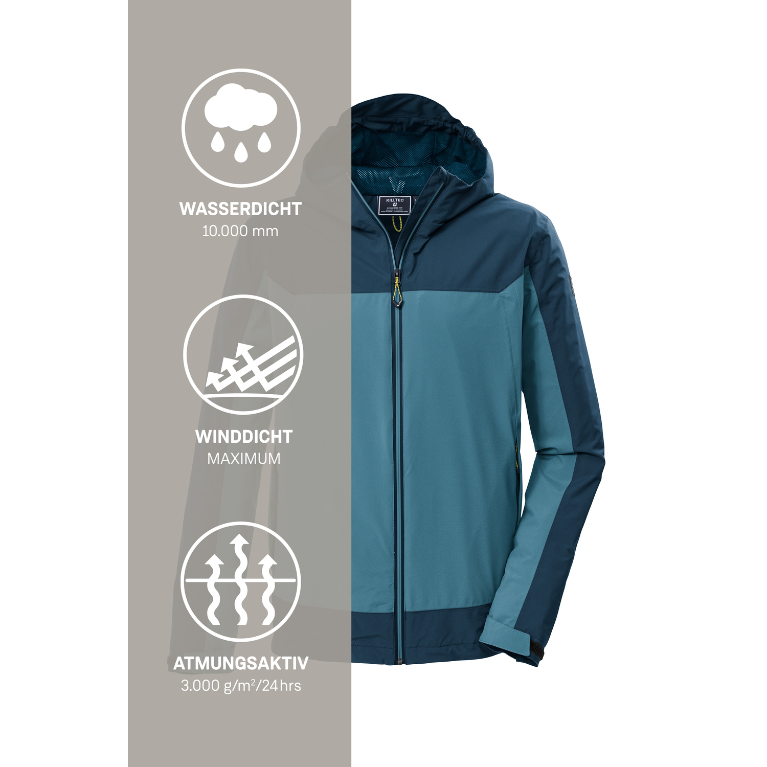 Herren killtec Blau KOS 40 MN JCKT Funktionsjacke