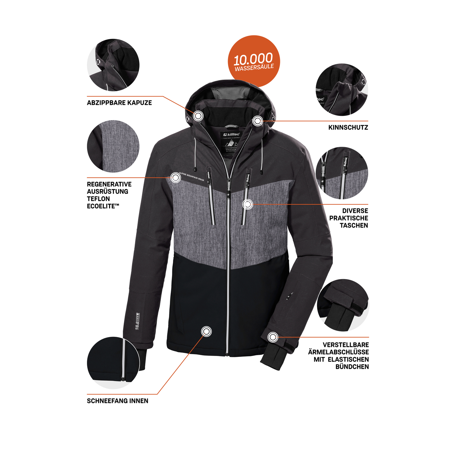 Herren killtec Grau