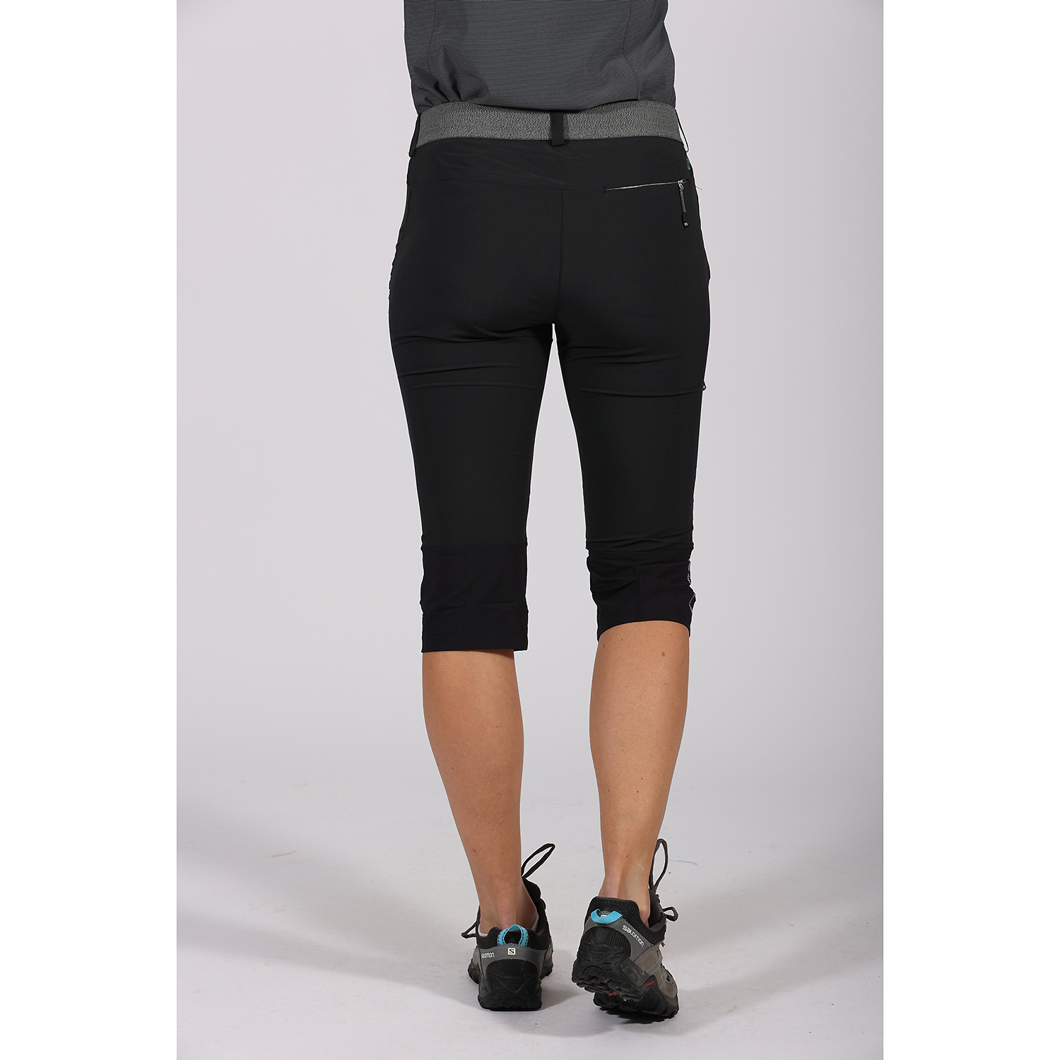 Damen Maul Sport Schwarz Leiterspitze-Shorts elastic 16 38 Bermuda