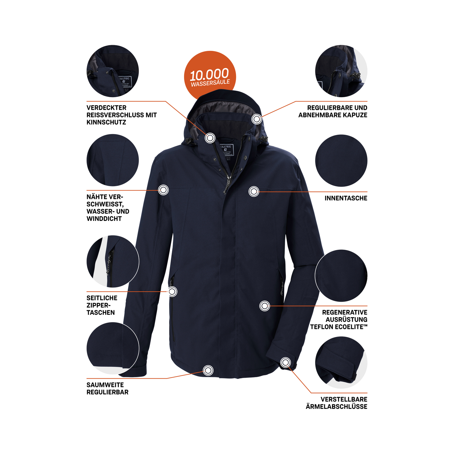 Herren killtec Blau