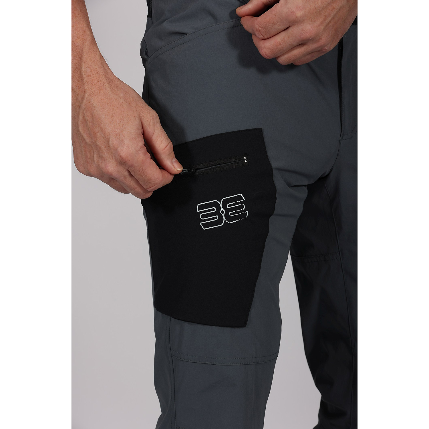 Herren Maul Sport Dunkelgrau Etzel ultra - lange Hose elast 0501 52 Hose