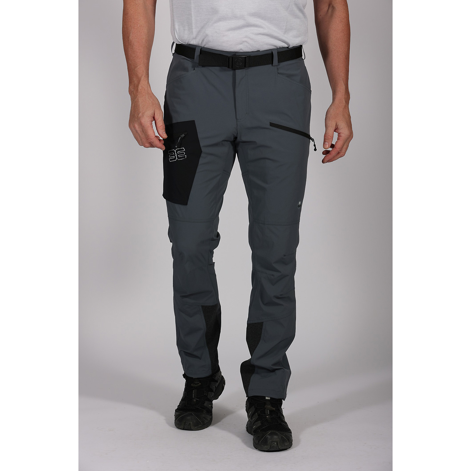 Herren Maul Sport Dunkelgrau Etzel ultra - lange Hose elast 0501 52 Hose