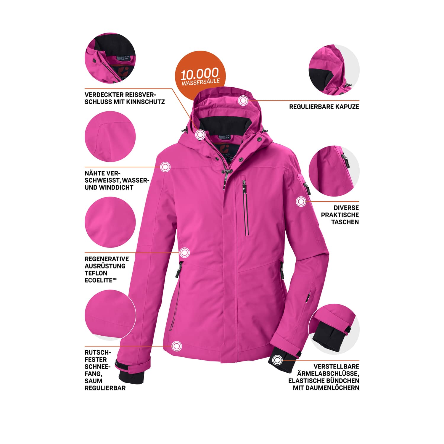 Damen killtec Pink