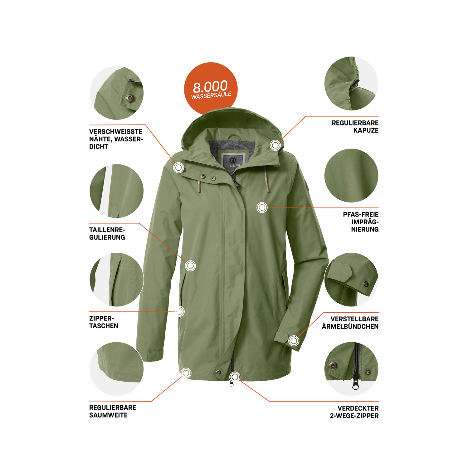 Damen G.I.G.A. DX by killtec Grün