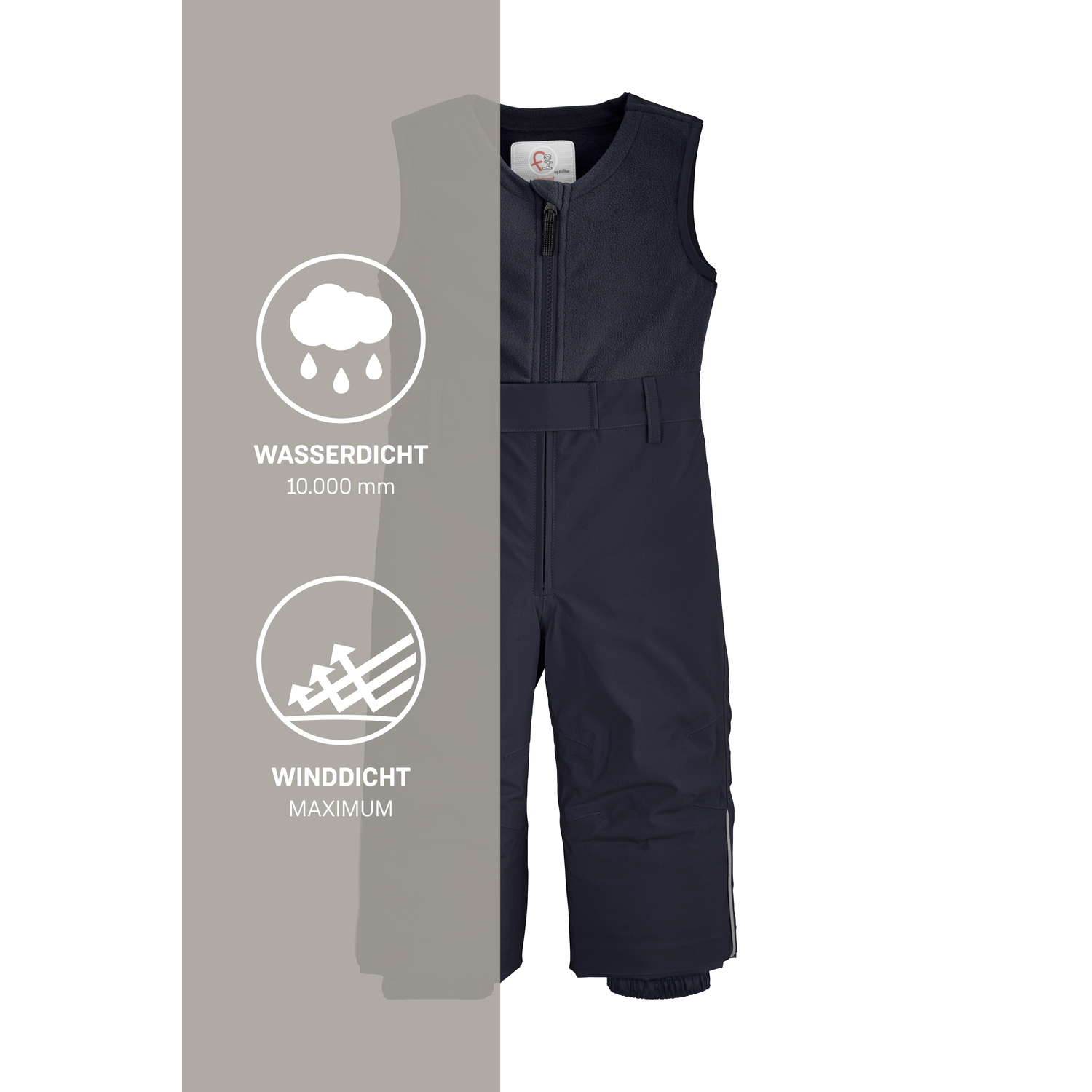 Minis first instinct by killtec Blau FISW 34 MNS SKI PNTS 00814 122/8 Latzhose