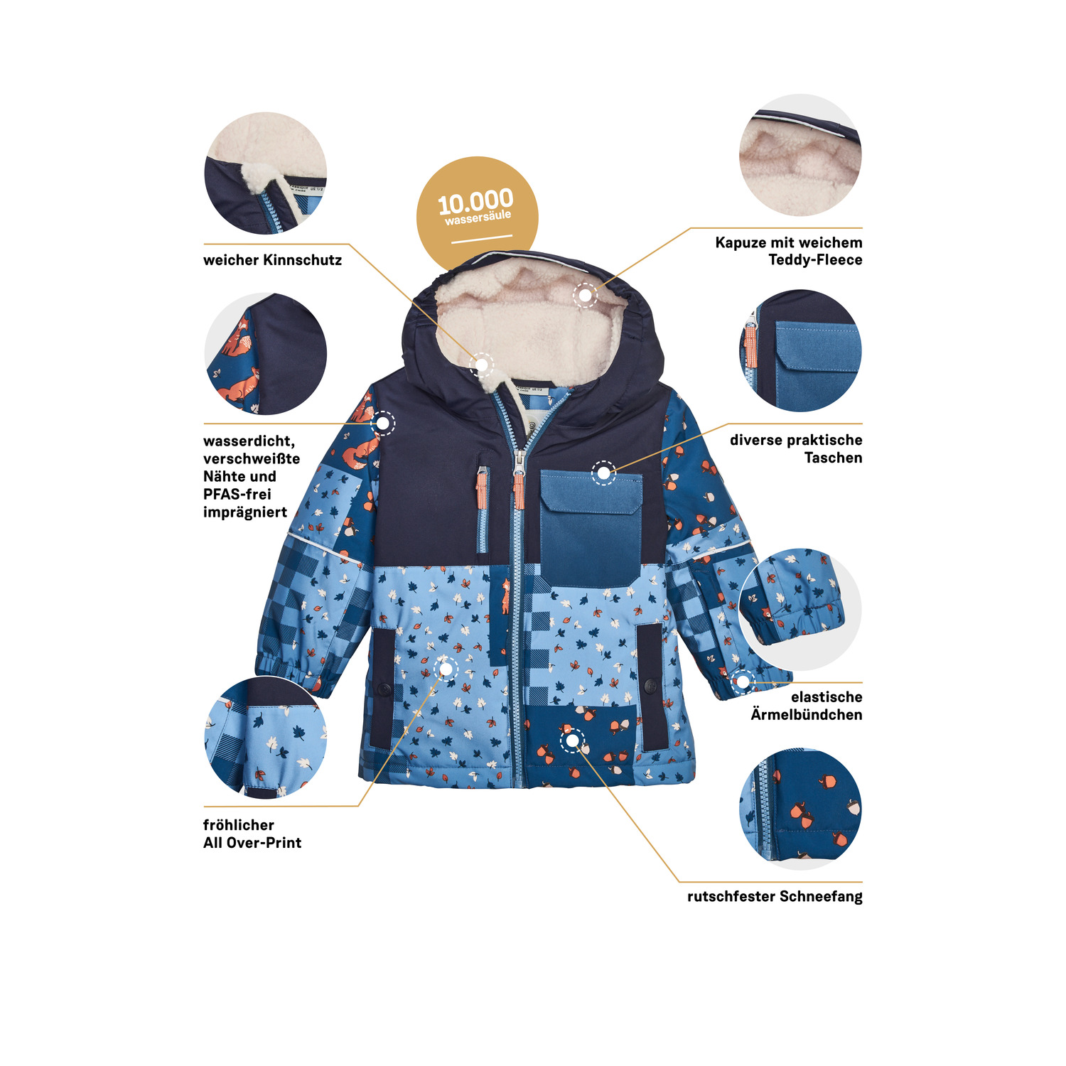 Minis first instinct by killtec Blau FISW 43 MNS SKI JCKT 00814 122/8 Funktionsjacke