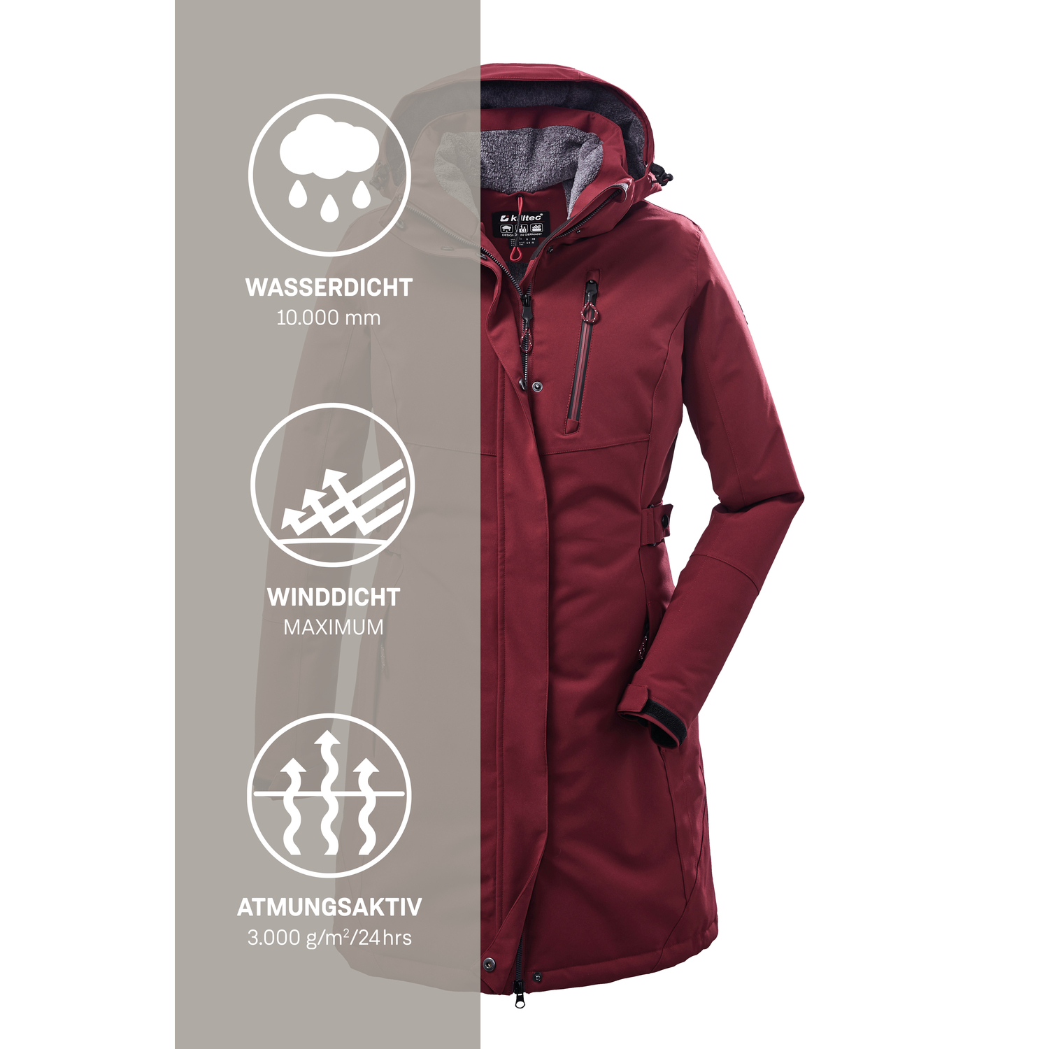 Damen killtec Bordeaux