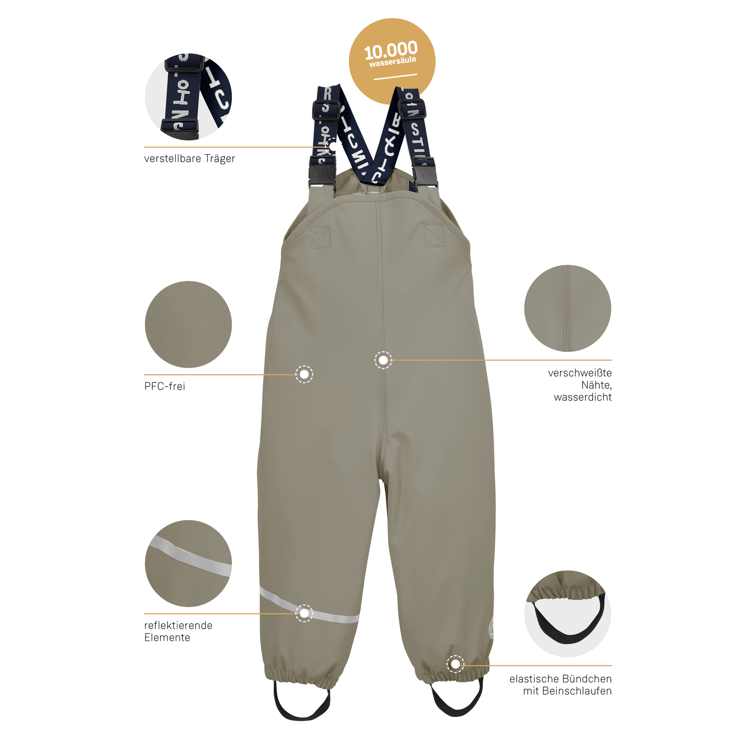 Minis first instinct by killtec Oliv FIOS 63 MNS PNTS 00761 122/8 Regenhose