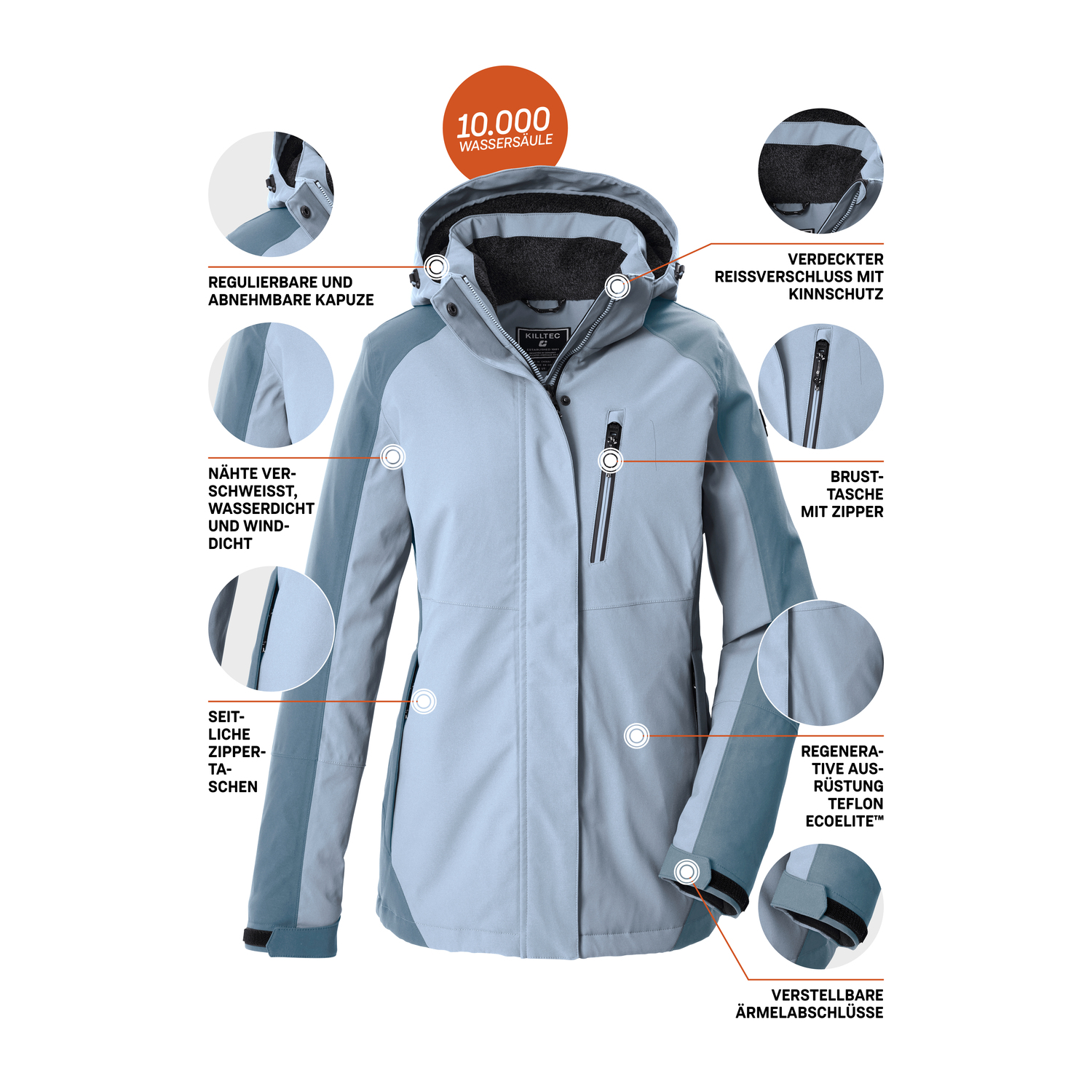 Damen killtec Blau